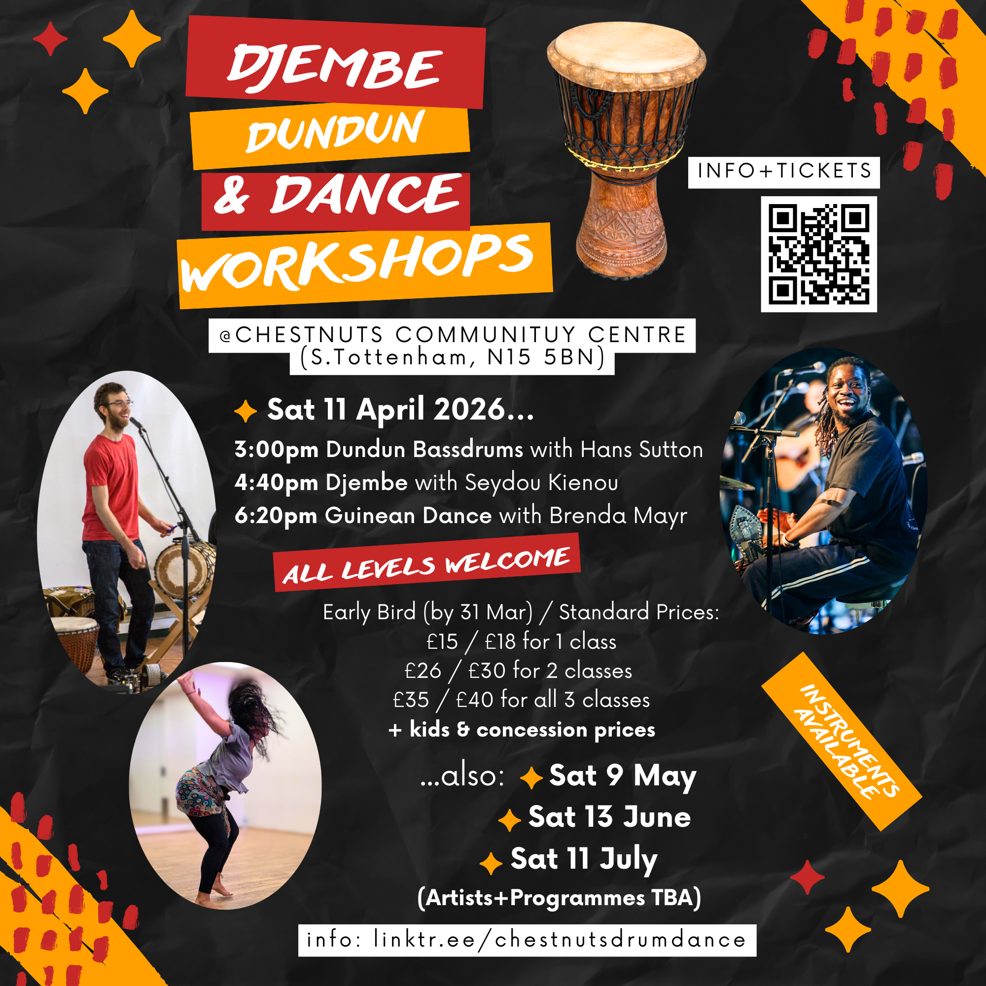 Chestnuts West African Djembe, Dundun and Dance Workshops