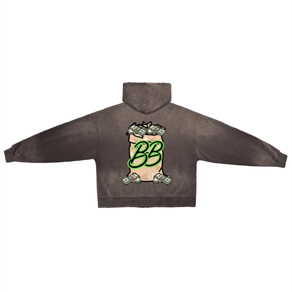 BreeshBoyz brown Money Hoodie zip-up back  PNG.png