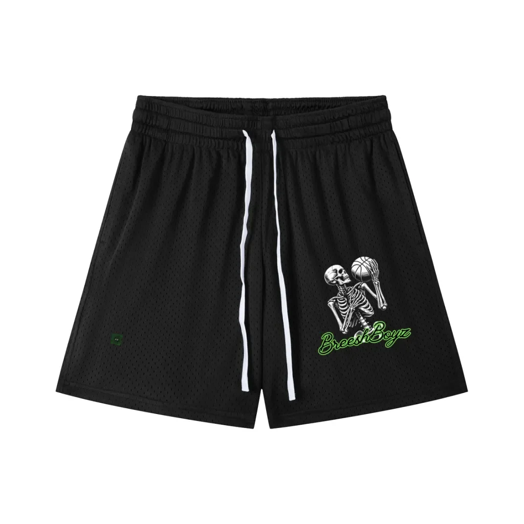 BreeshBoyz Skull Mesh Shorts