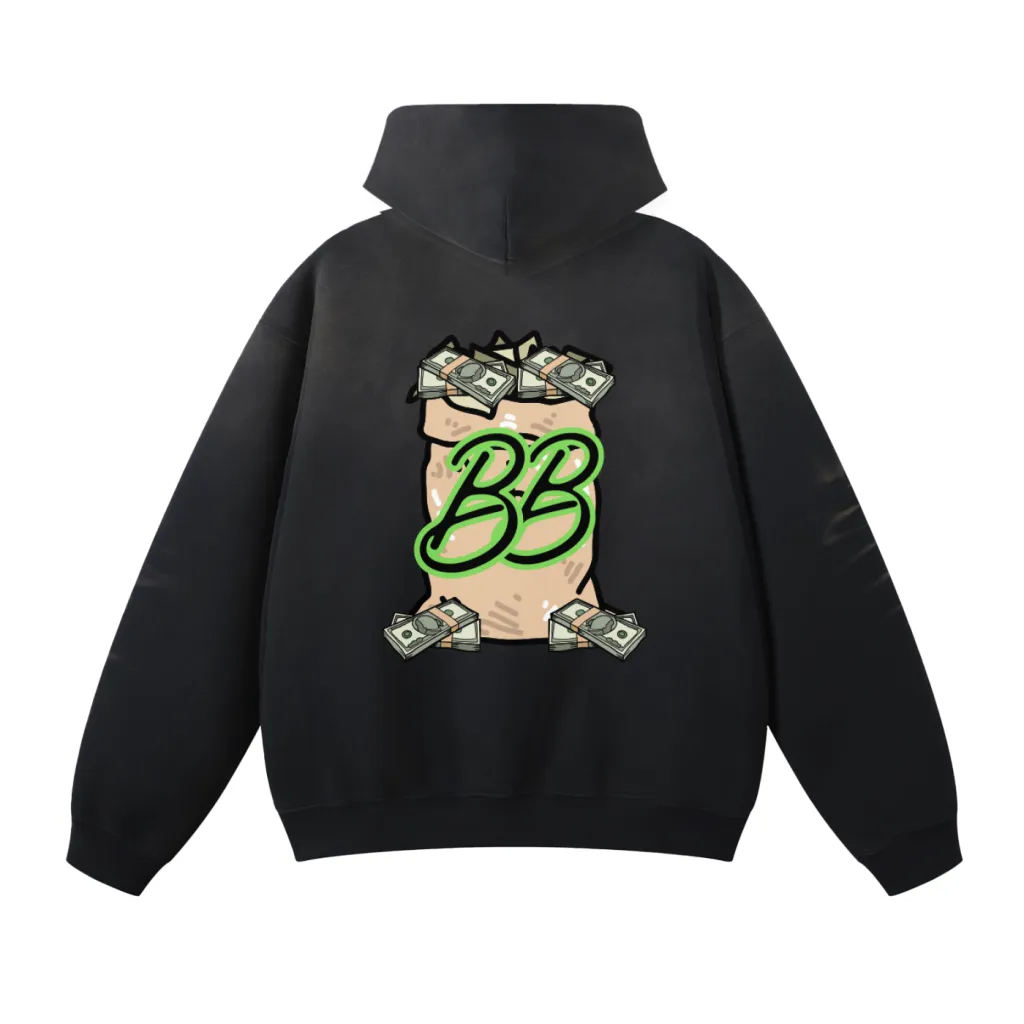 BreeshBoyz Black Money Hoodie