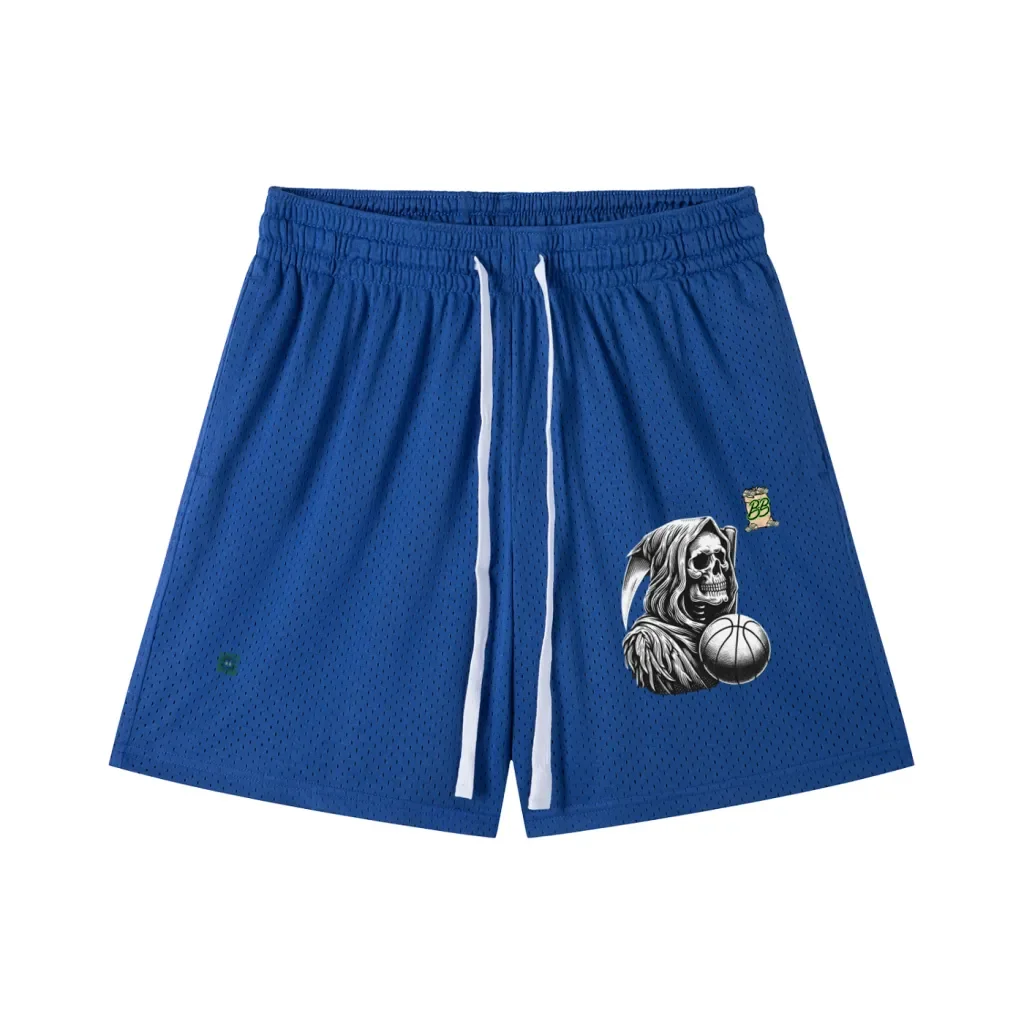 BreeshBoyz Blue Reaper Mesh Shorts .webp