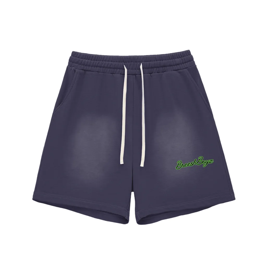 BreeshBoyz Navy Cotton Shorts