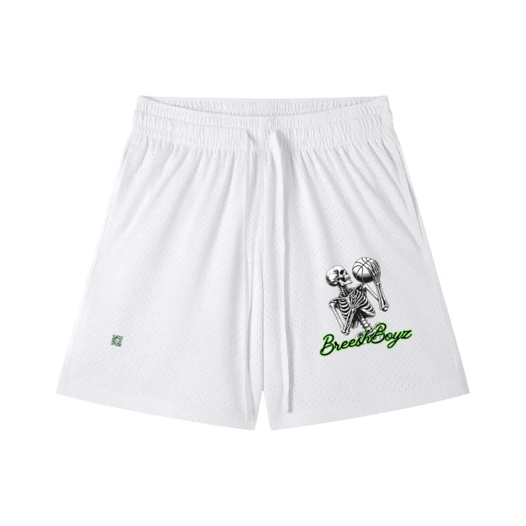 BreeshBoyz Skull Mesh Shorts