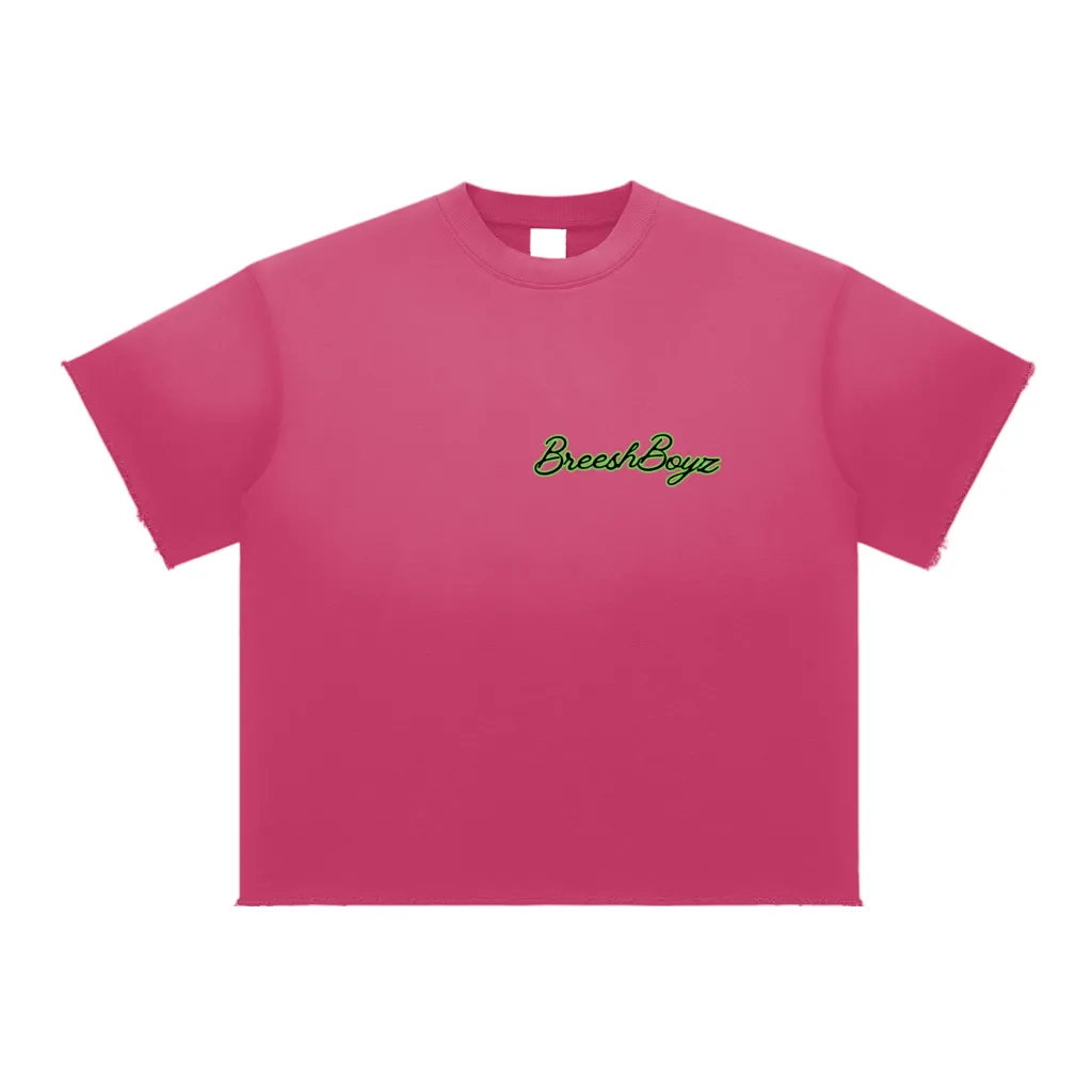 BreeshBoyz Pink Cotton T-Shirt
