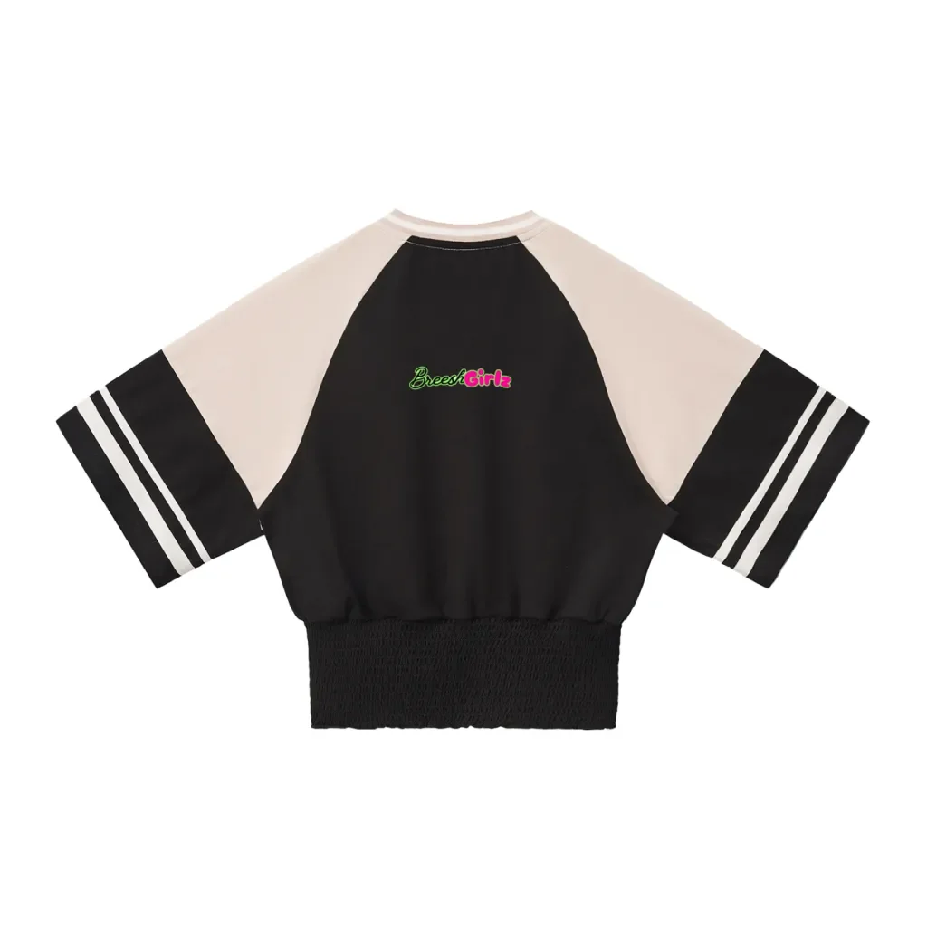 BreeshGirlz Black Block T-Shirt back.webp