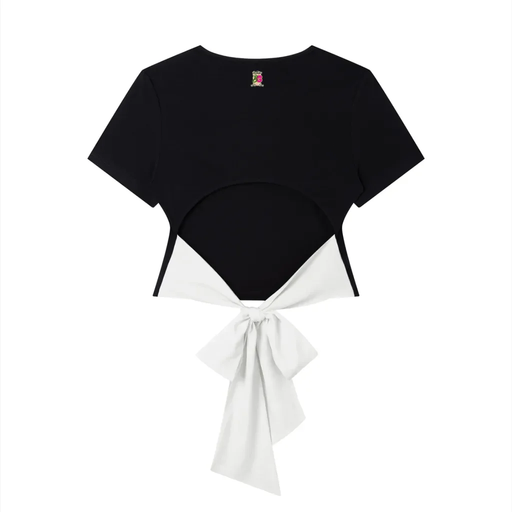 BreeshGirlz Slim Boatneck Shirt B&W back.webp