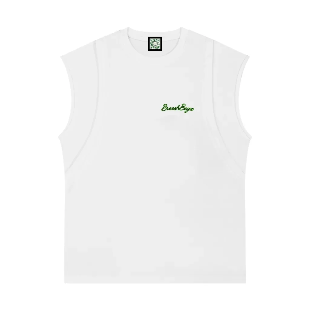 BreeshBoyz Sleeveless Muscle T-Shirt white.webp