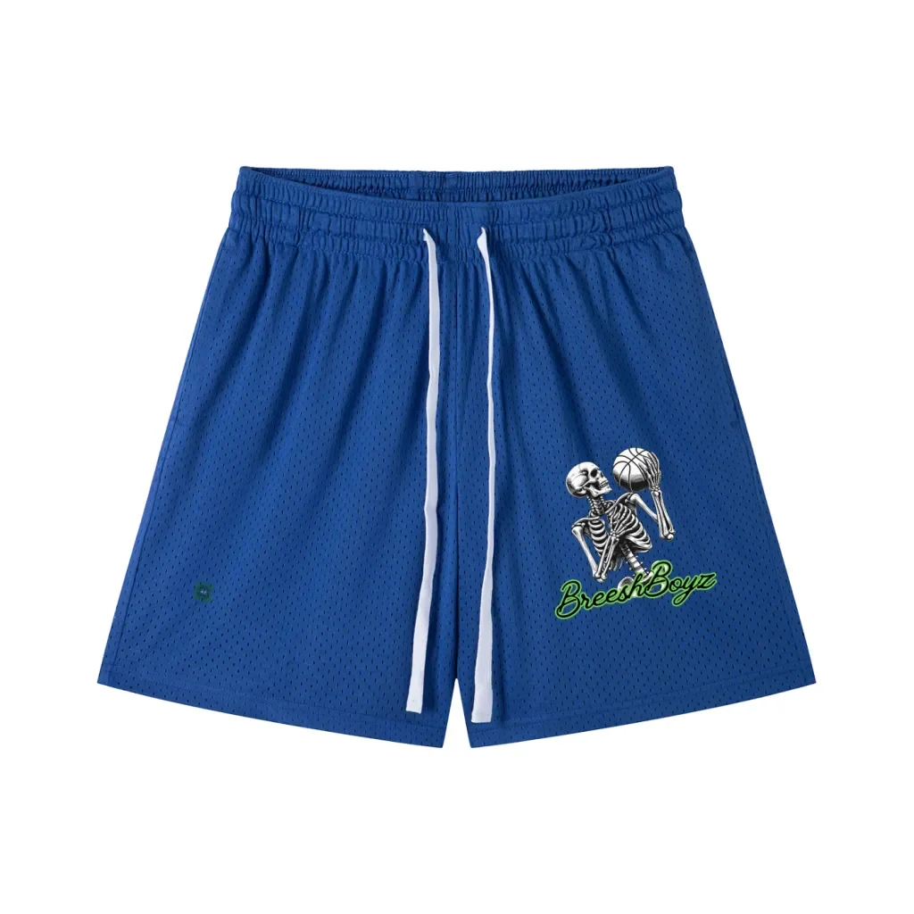 BreeshBoyz Skull Mesh Shorts