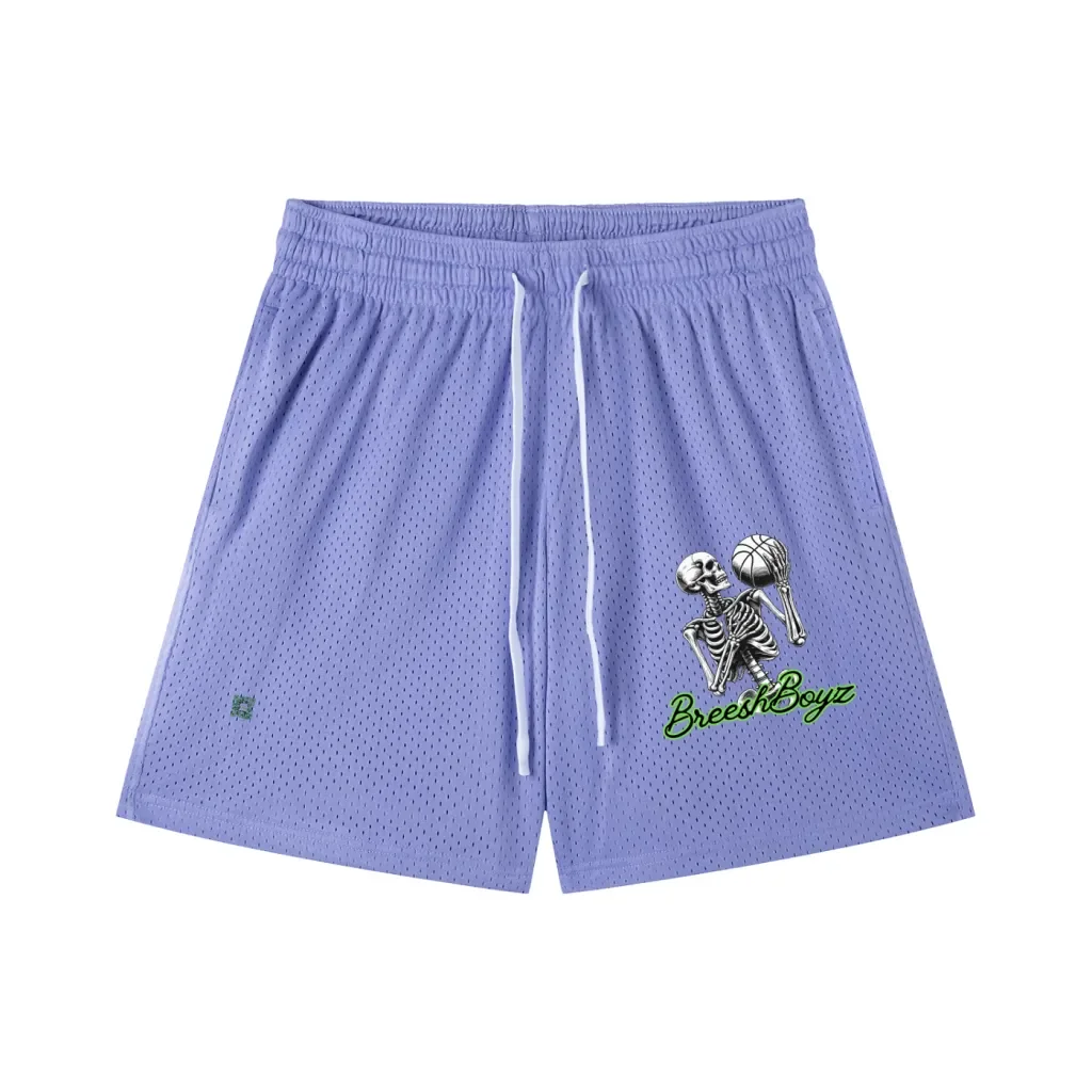 BreeshBoyz Skull Mesh Shorts