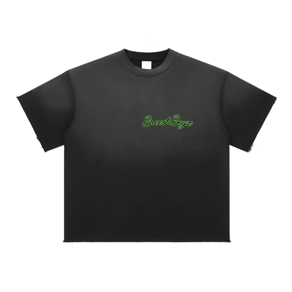 BreeshBoyz Black Cotton T-Shirt