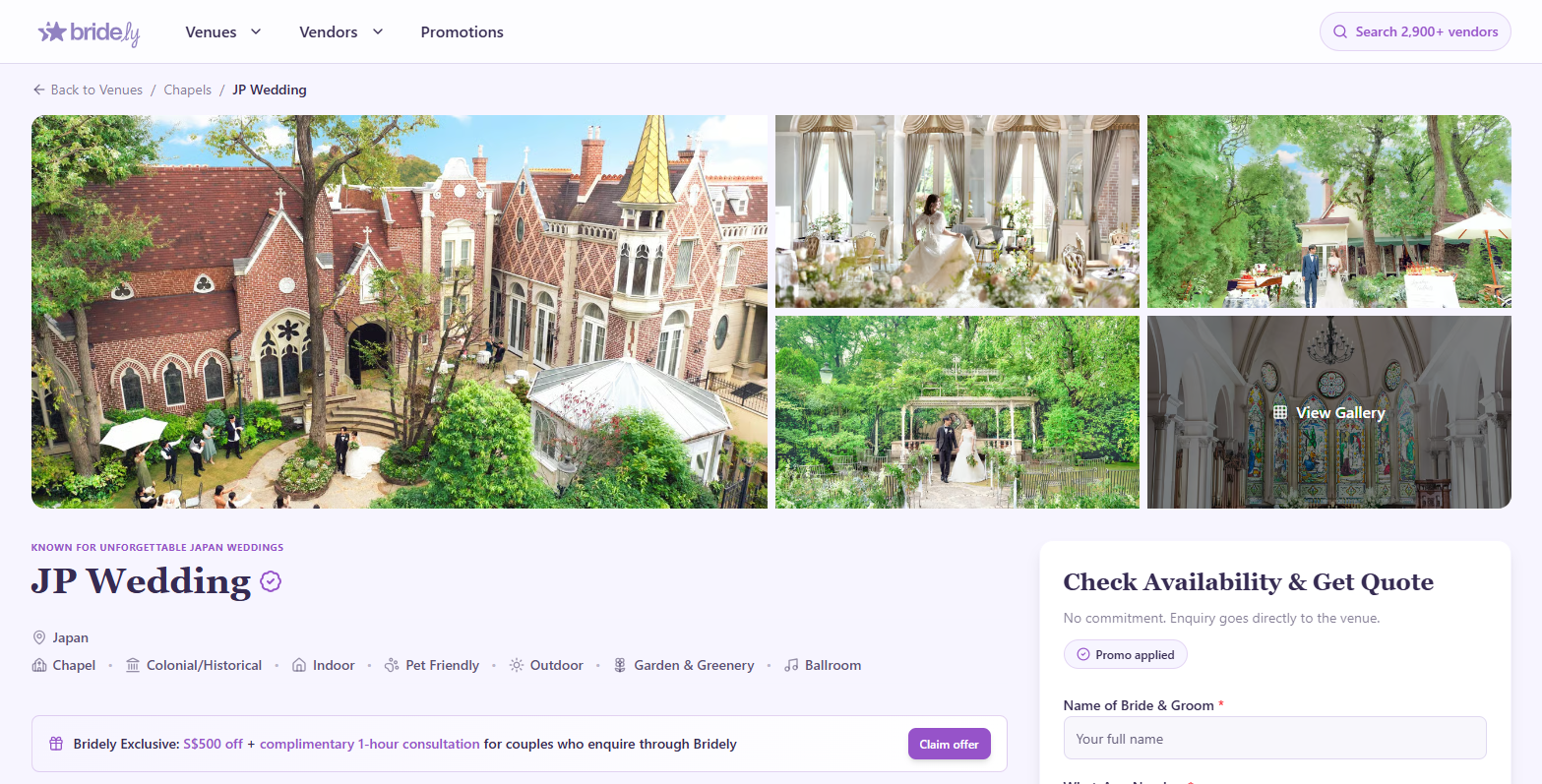 Planning a Japan Wedding in Singapore Just Got a Little Easier