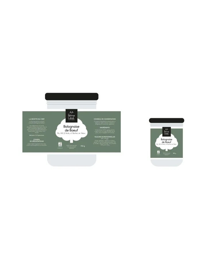 Projet de direction artistique &amp; Packaging pour la Ferme de Libat. Propositions cr&eacute;atives alliant tradition et recherche de modernit&eacute; autour du symbole de l&rsquo;arbre repr&eacute;sentant la philosophie et les valeurs du producteur