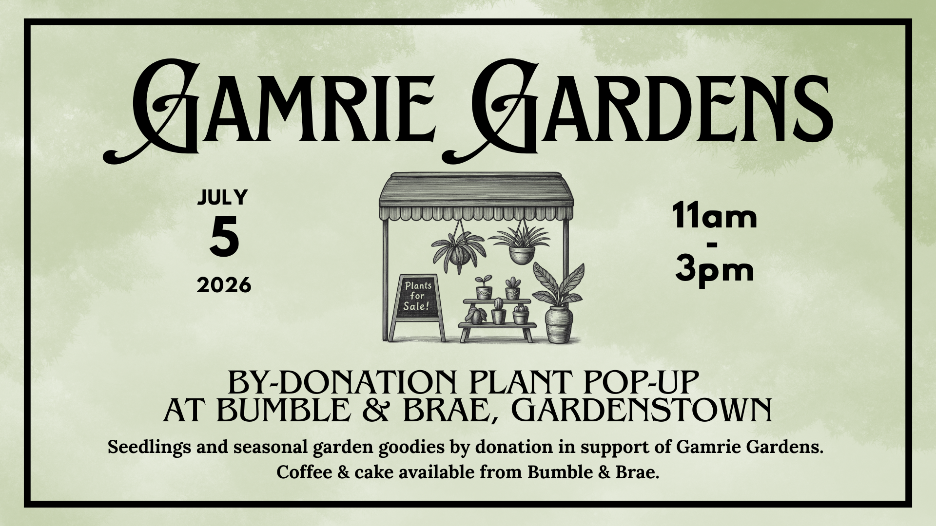 Gamrie Gardens Pop-Up Plant Sale at Bumble & Brae