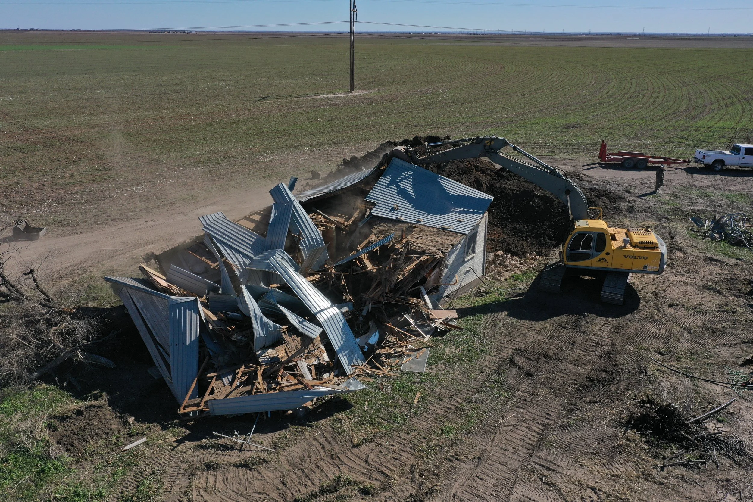Tearing Down Another Farm House