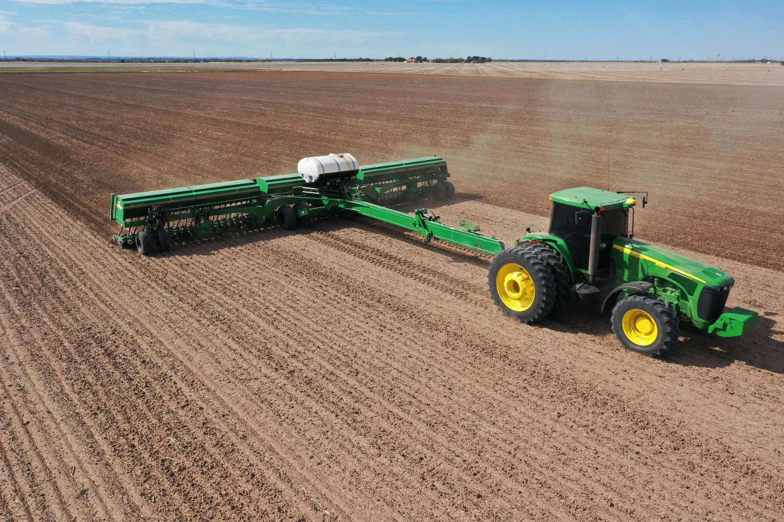 Started planting wheat!