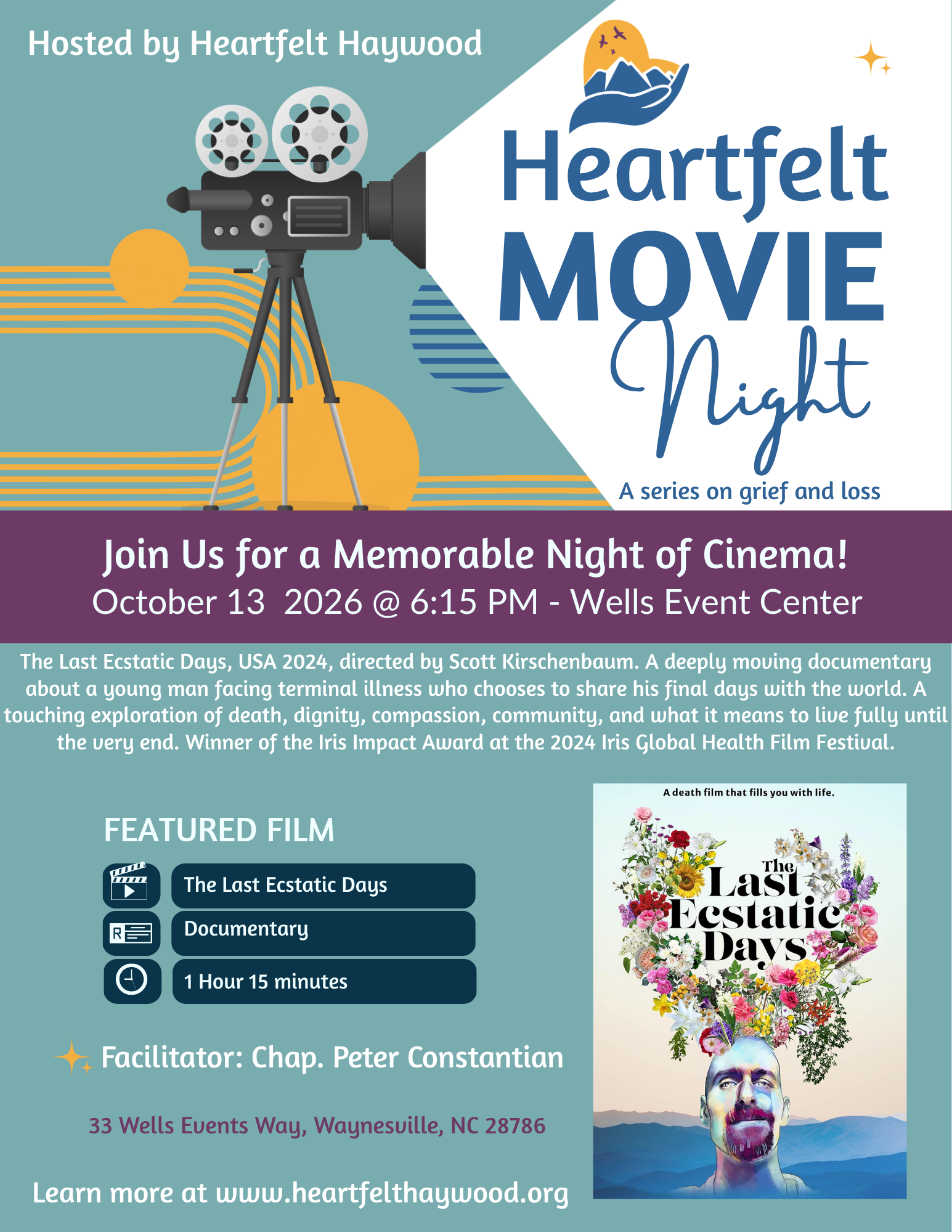 Heartfelt Movie Night:  The Last Ecstatic Days