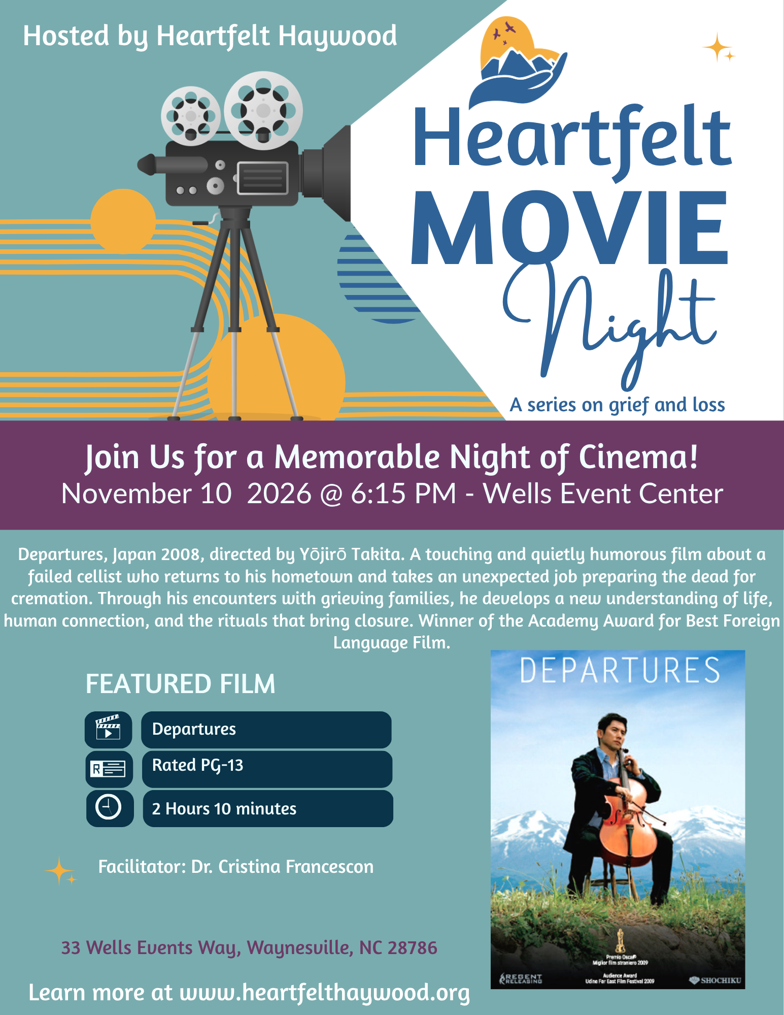 Heartfelt Movie Night: Departures