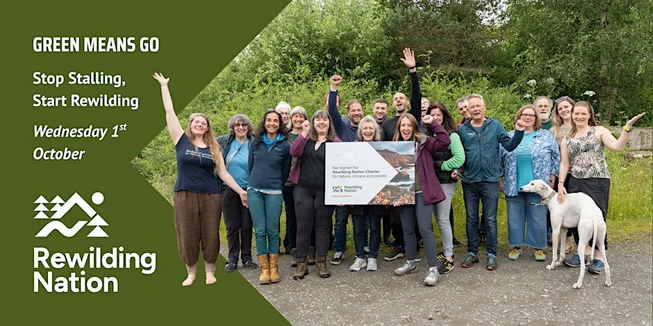 Green Means Go! Stop Stalling, Start Rewilding | Holyrood Stunt | Oct 1st