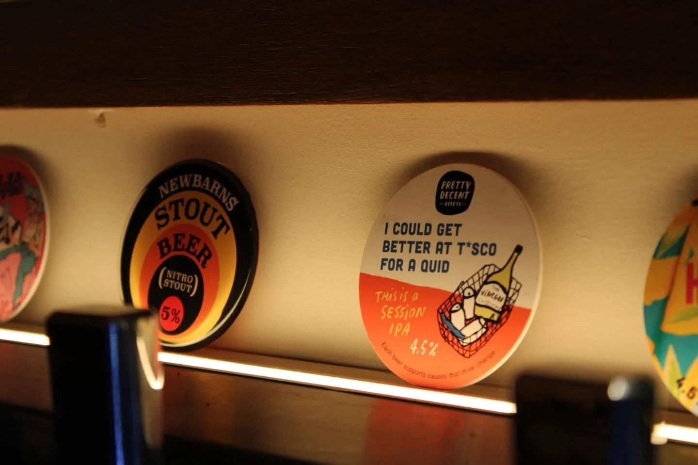 Our beer taps are on a rotation, meaning if you have visited us before, there may be a new beer to discover next time! 🍻

The one constant is that we have one line for lagers, one for stouts, one for sours and one for IPAs and pale ales. All the mor
