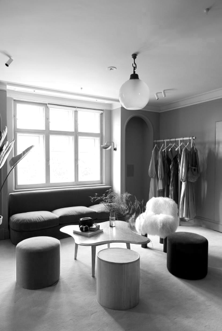 Luxury personal shopping suite at a luxury fashion brand