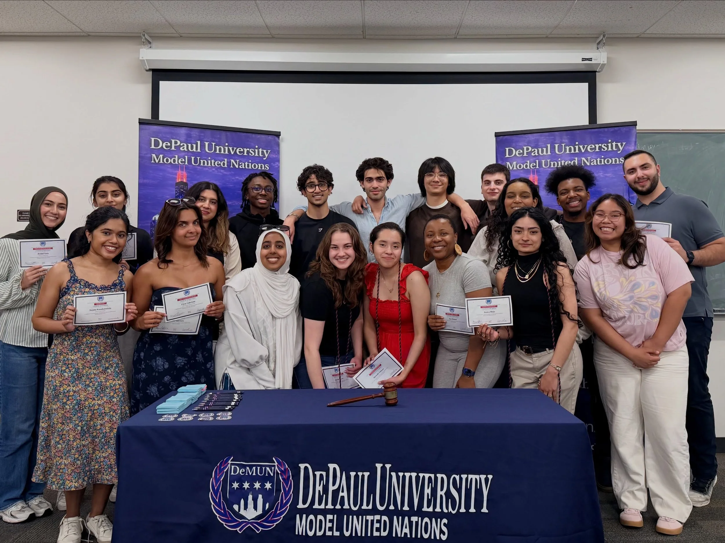 At our annual DeMUN Club Awards, we recognized our graduating seniors, reflected on an incredible year of growth and achievement, and honored members whose dedication, leadership, and commitment helped strengthen our organization.

From weekly meetin
