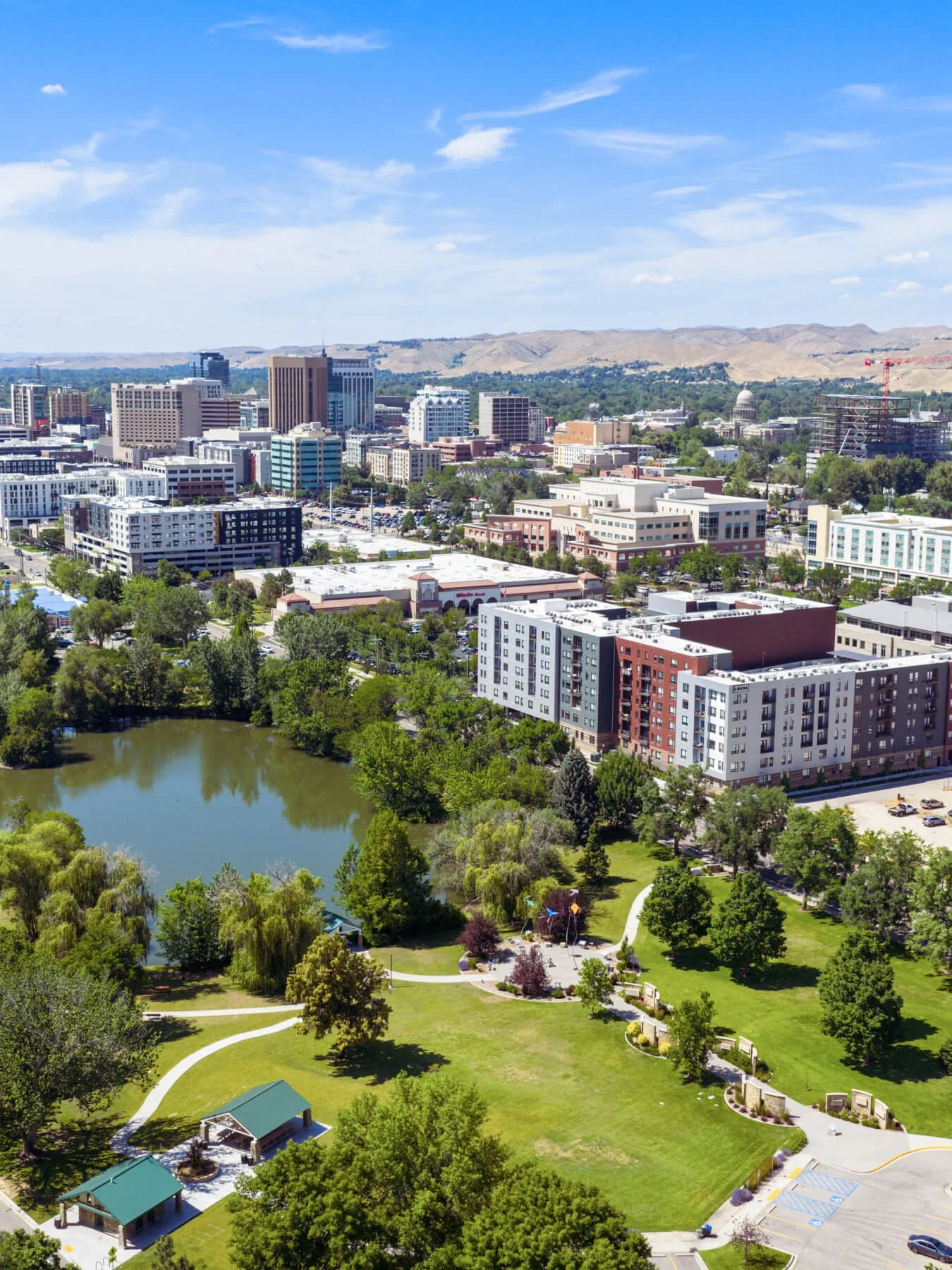 Aerial view of Boise Idaho