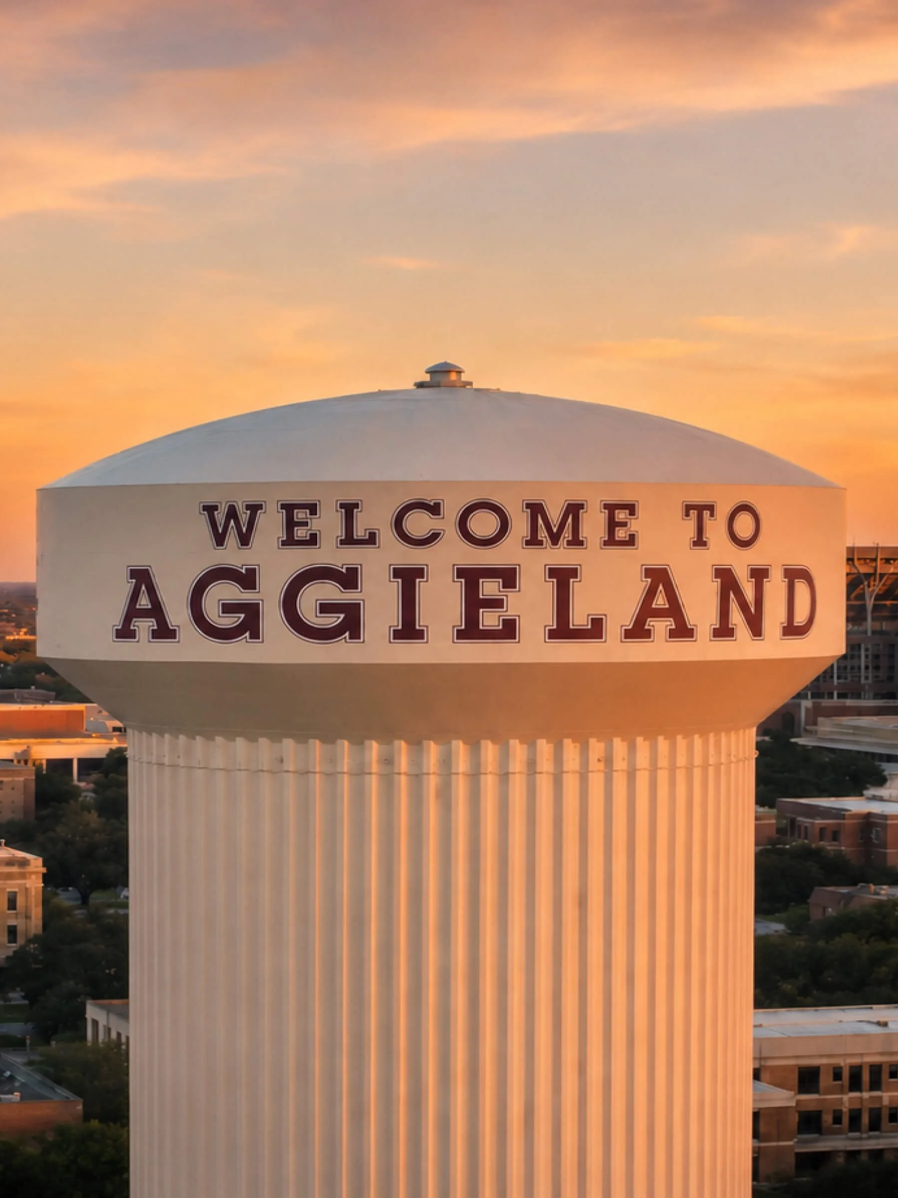 View of College Station Water Tower