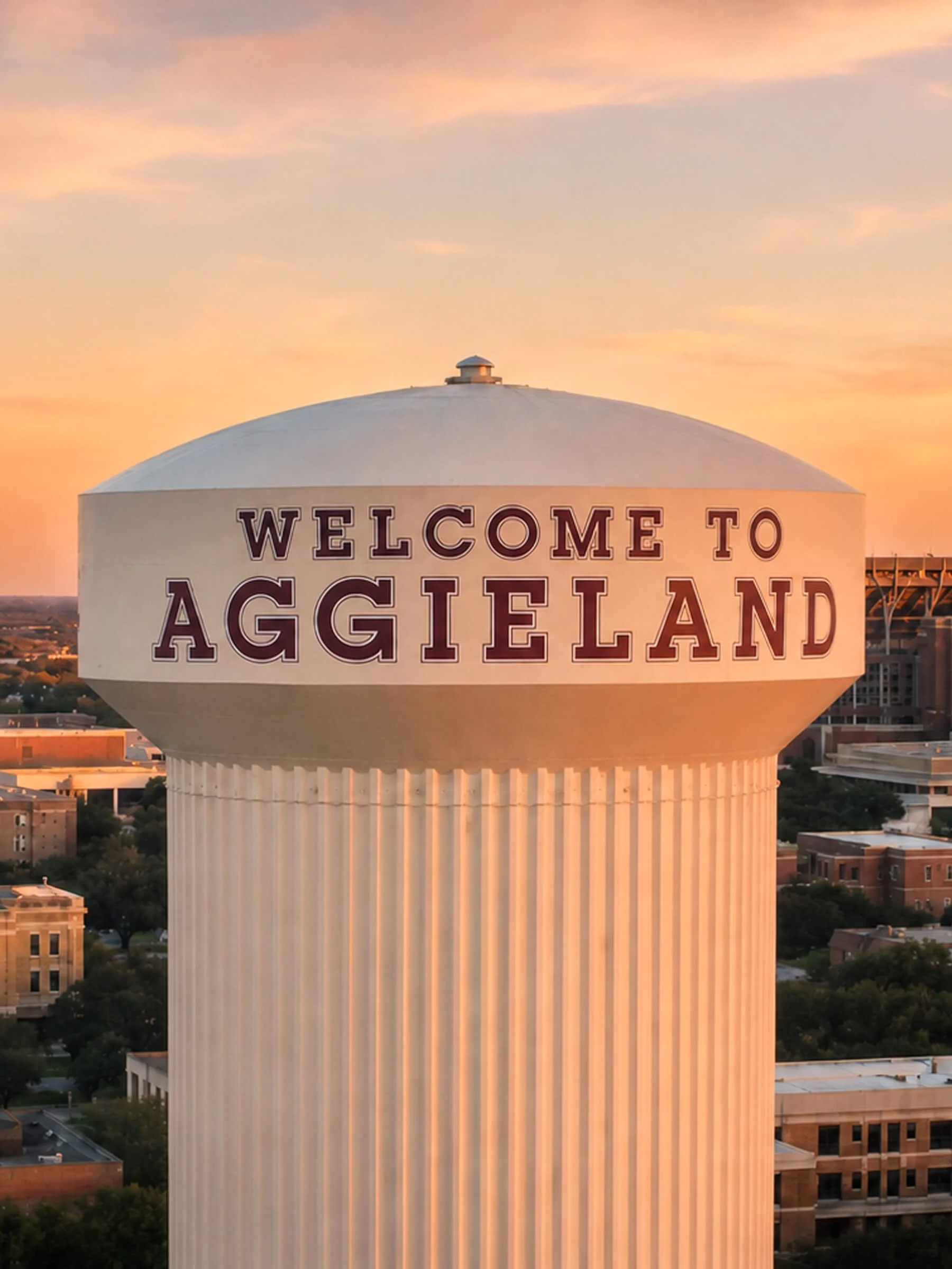 View of College Station Water Tower