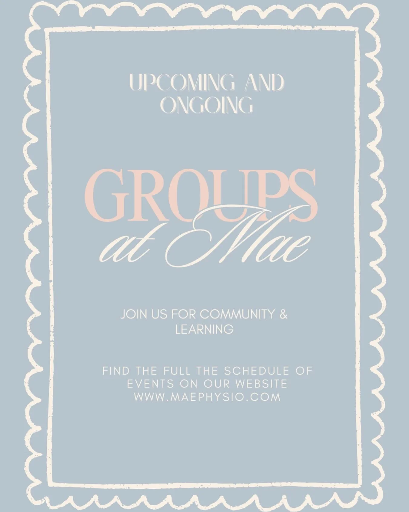 I&rsquo;m thrilled to open the doors at Mae to more talented and compassionate professionals this year who are building community for parents and creating spaces where we can learn and grow together!

Come join us and meet your new mom friends! 🤍 

