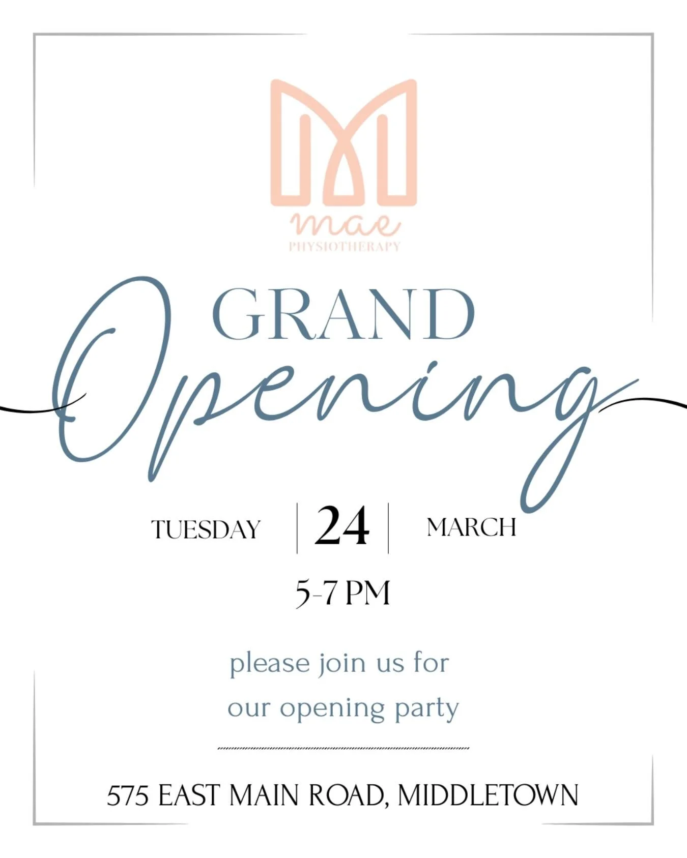 Join us for an open house! Come tour the space at Mae Physio and connect with the amazing moms who are creating supportive spaces for other moms (and their babies). 🩷 

@mothers_circle_newport 
@wholistickidsot 
@happytalk.rhodeisland 
@jade.physica