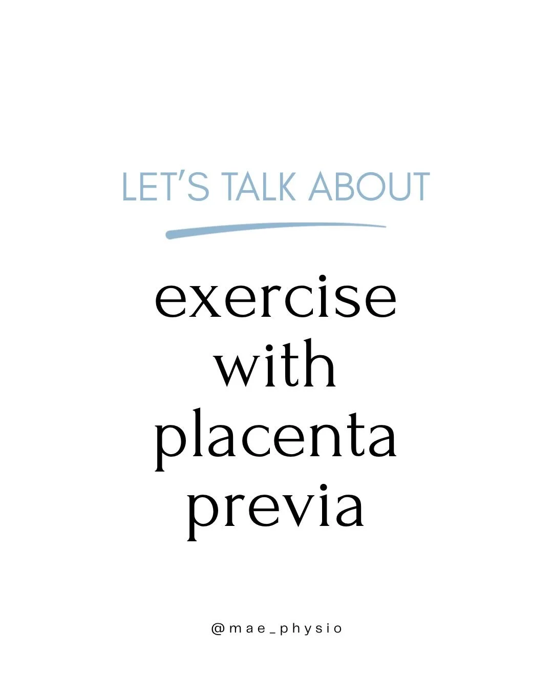POV: You&rsquo;re having a healthy, active pregnancy and all of a sudden a placenta previa diagnosis smacks you in the face. 

What do you do? 

Research around movement in pregnancy clearly shows there are *usually* more benefits to mom and baby tha