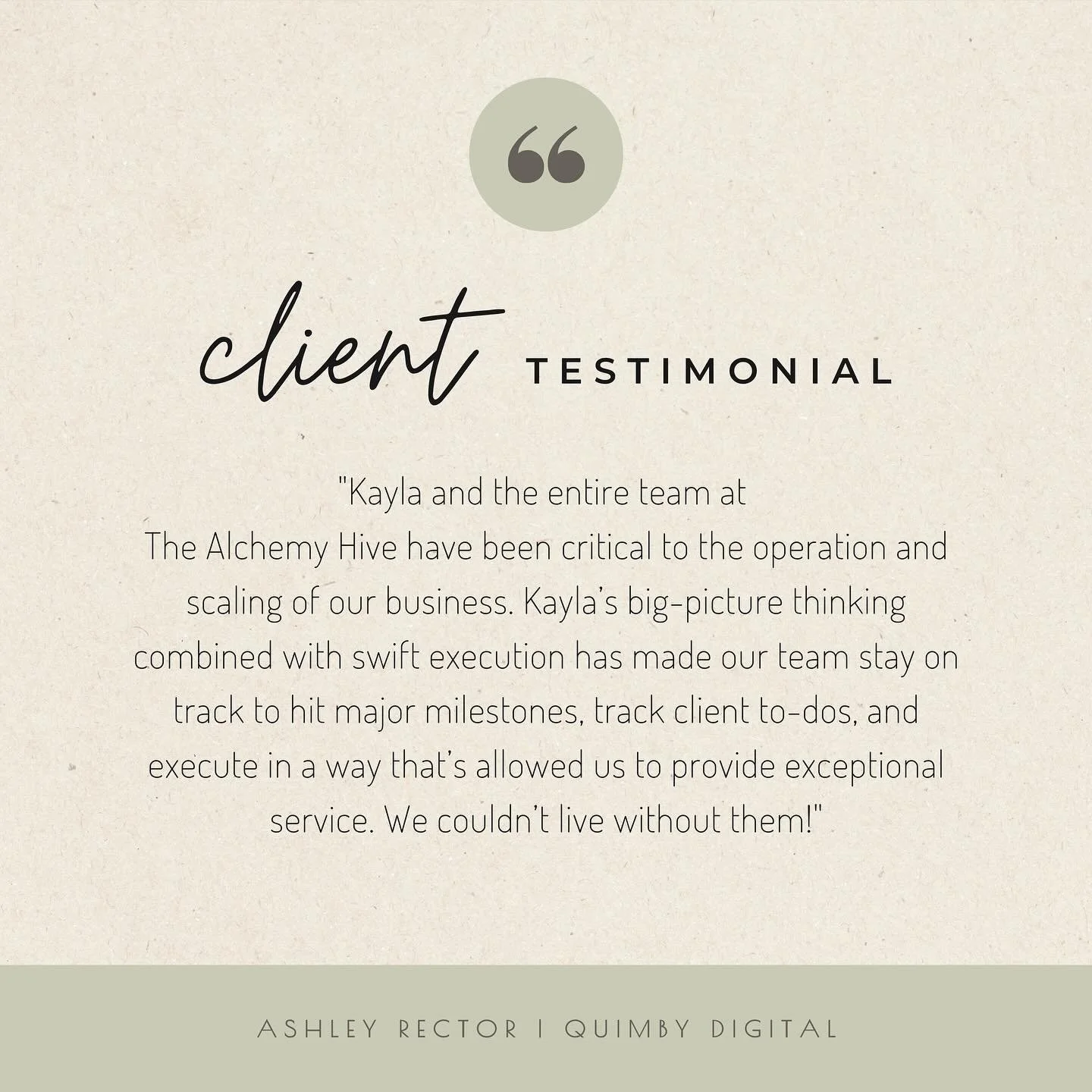 We 💗 @itsquimbydigital 

🌟 We&rsquo;re so grateful for partnerships that inspire our journey! Witnessing @ashleylaurarector innovate and redefine agency offerings in the digital marketing space has been nothing short of amazing. Her passion and cre