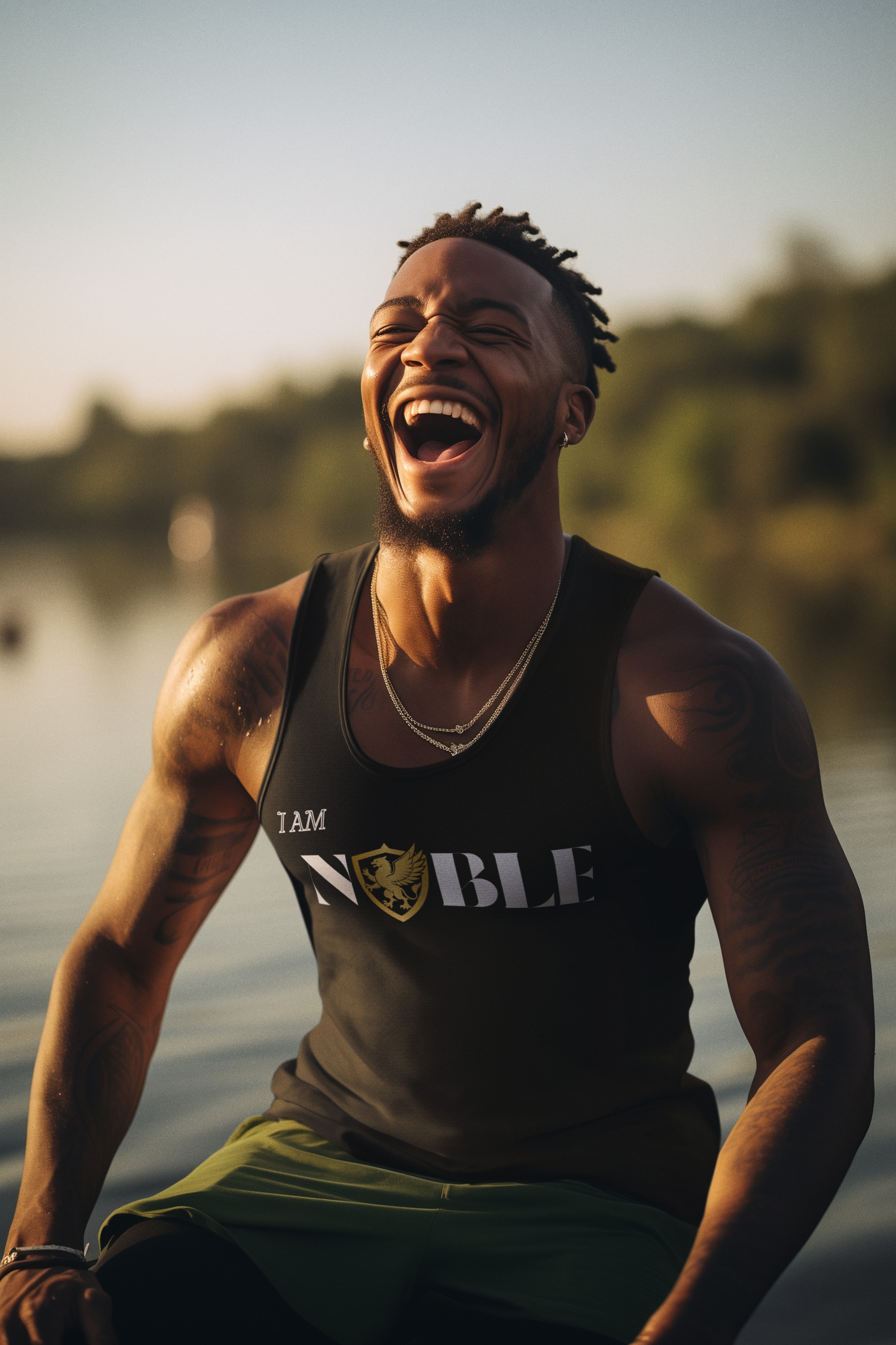 tank-top-mockup-of-a-joyful-man-generated-by-ai-in-front-of-a-lake-m37780.png