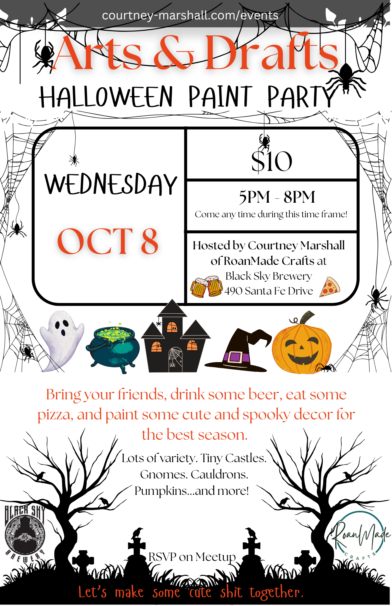 Arts&Drafts - Halloween Paint Party @ Black Sky Brewery