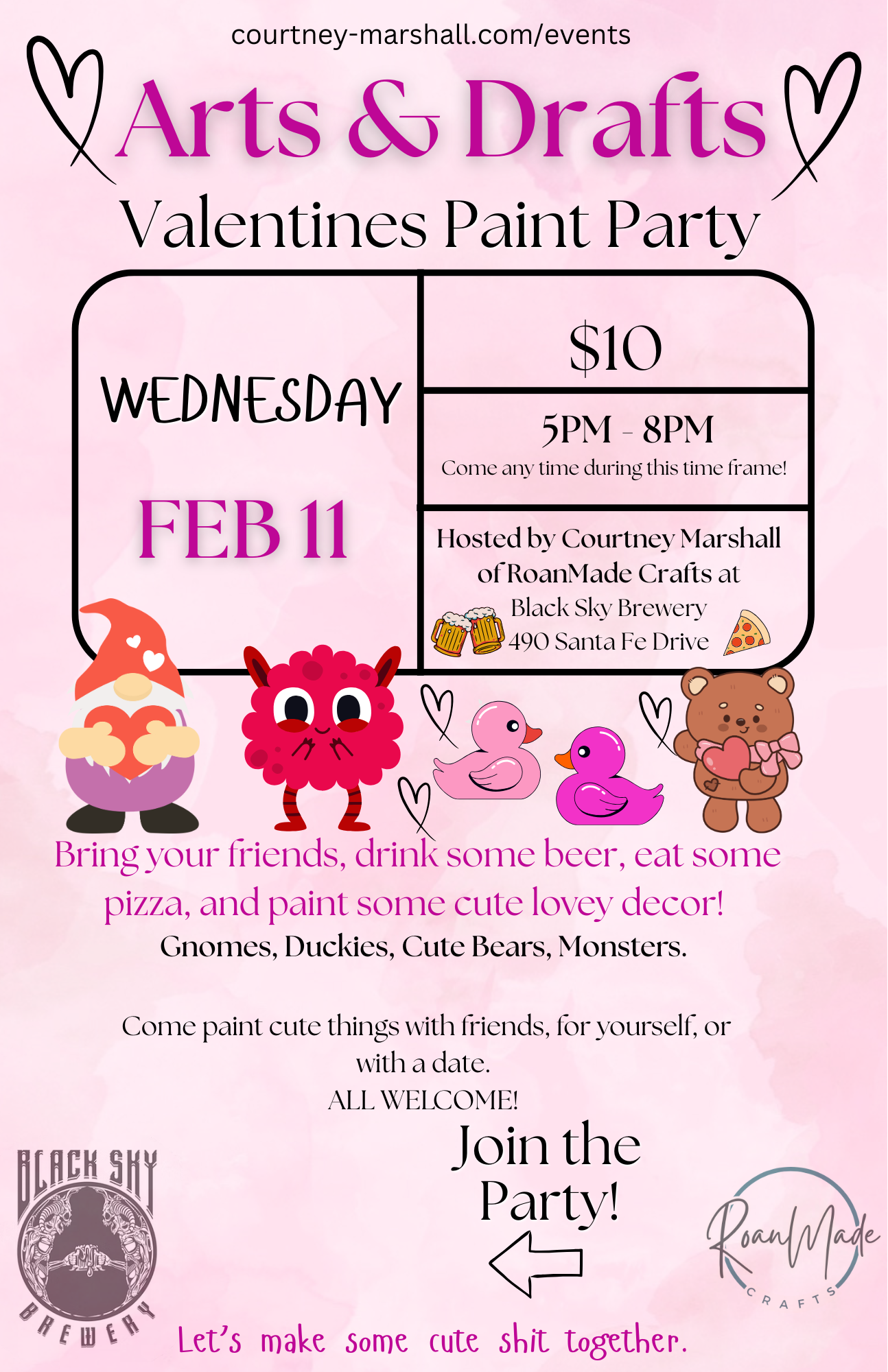 Arts&amp;Drafts - Valentines Paint Party @ Black Sky Brewery 
