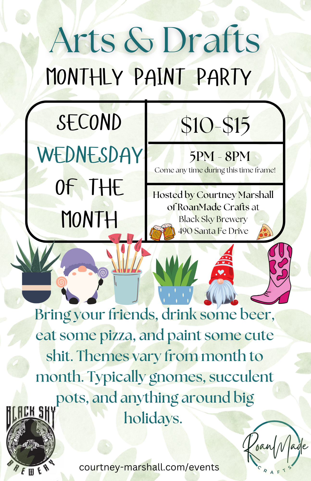 Arts&amp;Drafts: Monthly Paint Party 
