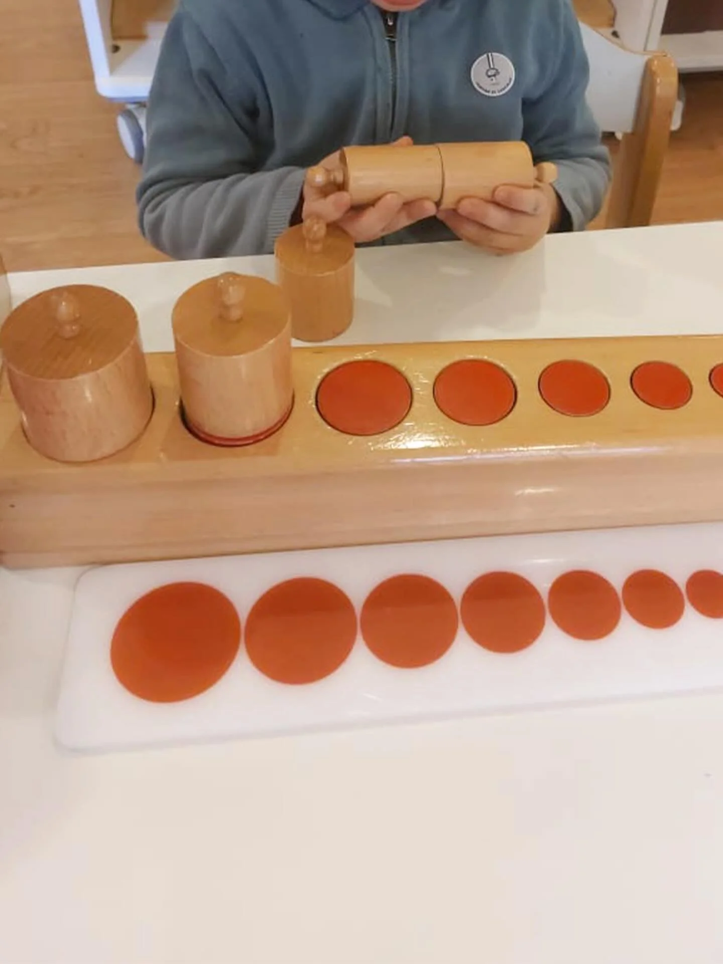 This is such a perfect example of Montessori in action! When you allow the child to use the materials freely, it opens doors to creativity, and the result is the child defining exactly what they need to learn!

In this case, one of our children disco