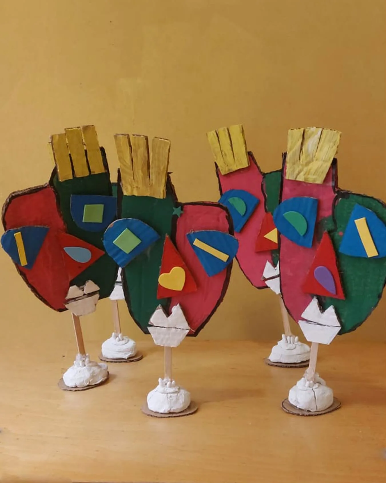 Every month we discover a new artist, learning all about their life and work. Picasso was our pick for January and we ended the month by re-creating our very own masks inspired by his art!