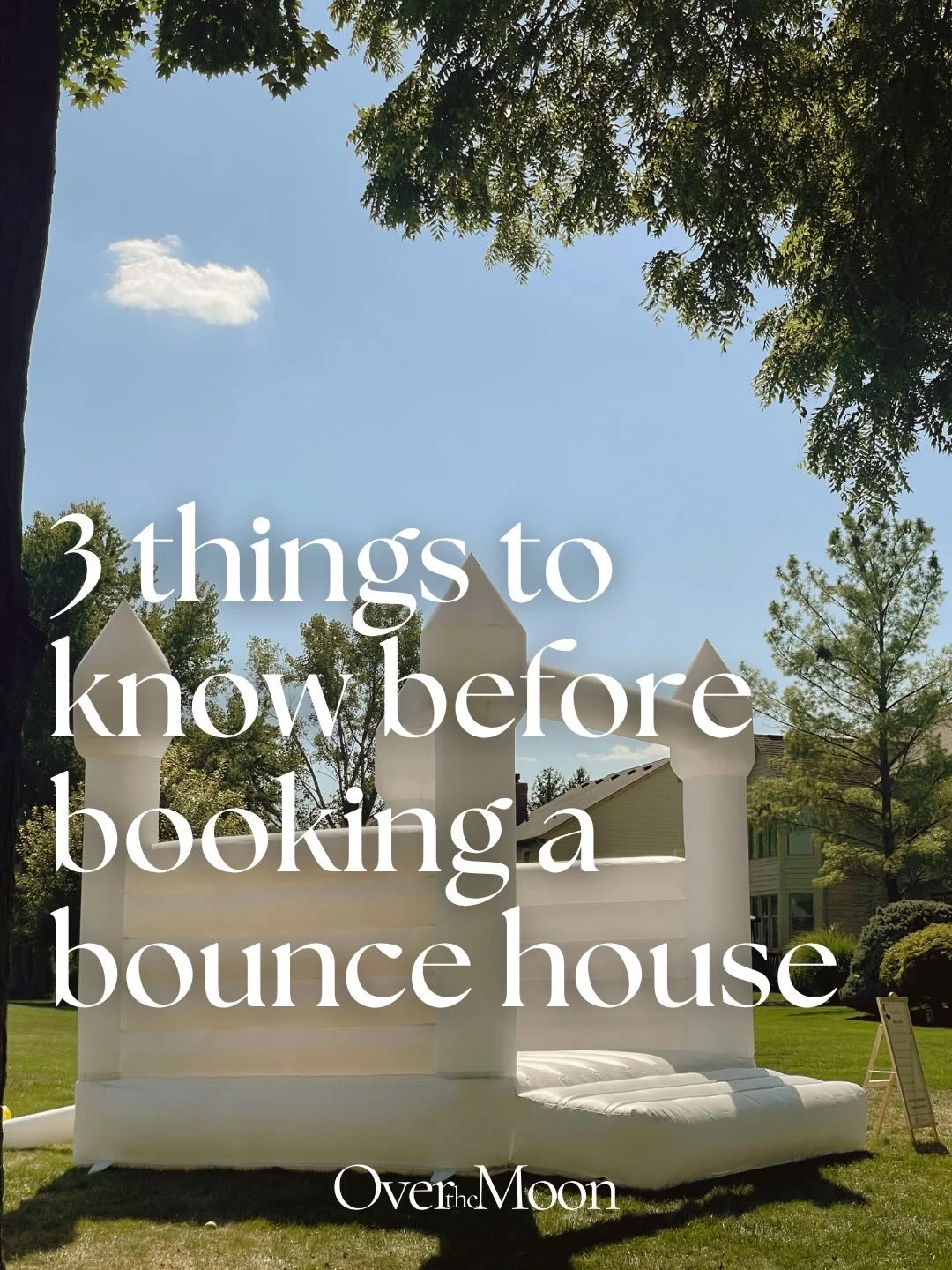 Save this before you plan your next party 🎈

3 things to know before booking a bounce house:

1. Book 4&ndash;6 weeks early for summer &mdash; weekends fill FAST
2. Measure your space (we help with this!)
3. Luxury doesn&rsquo;t mean complicated &md