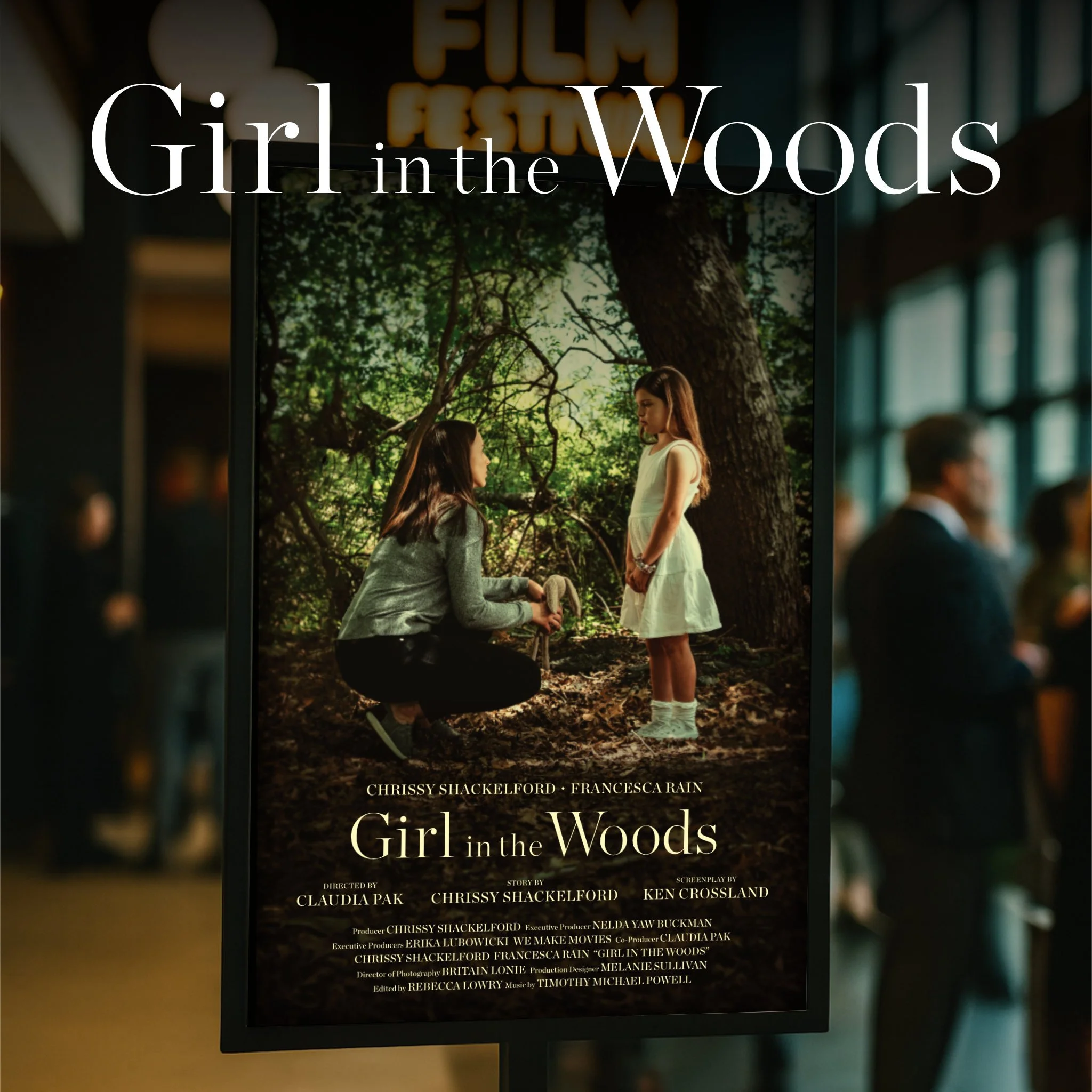 Film festival poster and visual identity designed to reflect narrative tone and emotional atmosphere.