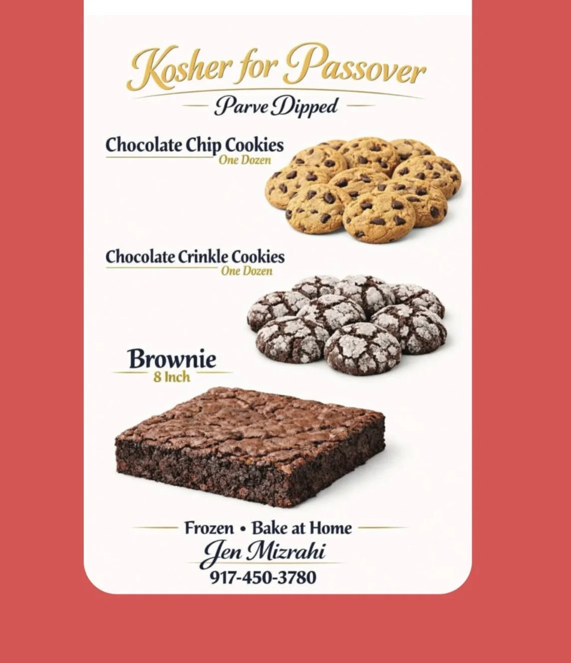 This week, we&rsquo;re featuring women who are selling a product or service for Passover in honor of The Sharyn and Ezra Ashkenazi Entrepreneurship fund.

Looking for baked goods? @jenmizrahi has you covered with these delicious KforP desserts!