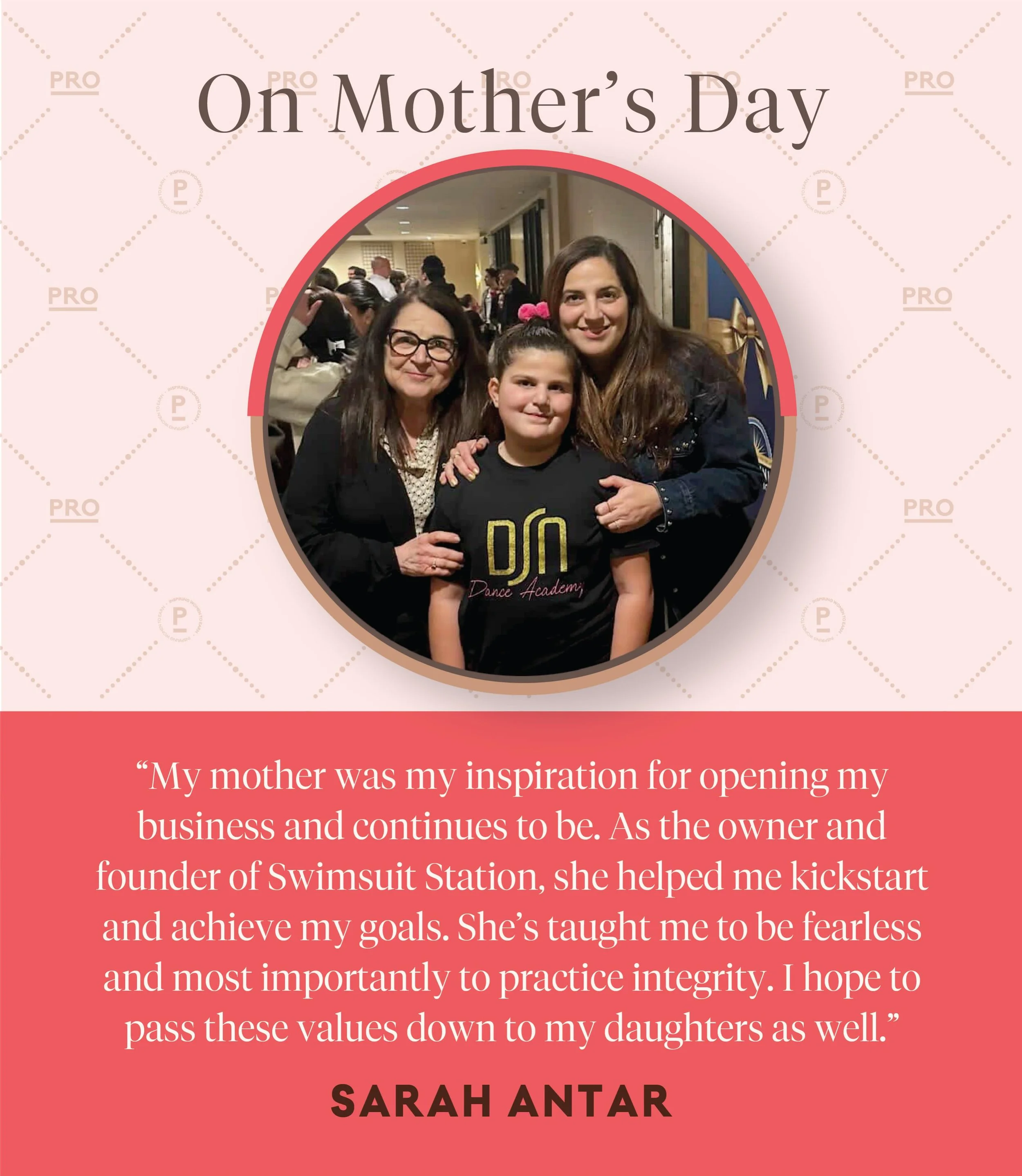 @lil_swimmas mom @swimsuitstation inspired her to open her own store! ❤️ Entrepreneurship runs in the family.