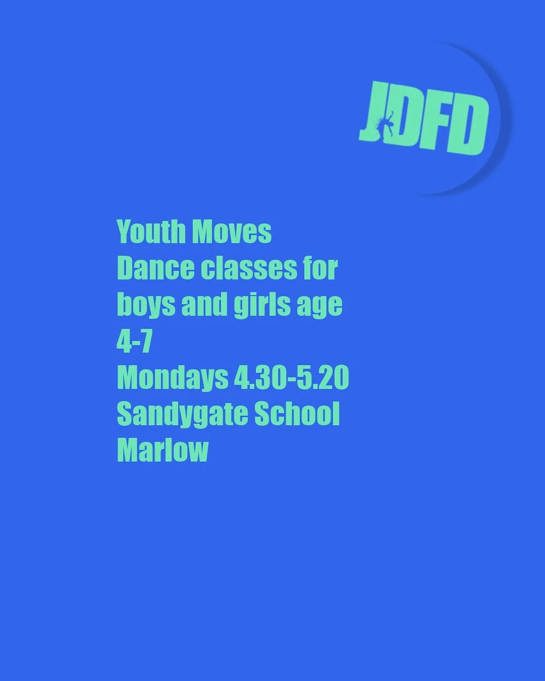 Focusing on our classes for children age  4-7 today

As well as our clubs in schools for those pupils only, we also have a great class for absolutely anyone to join

Youth Moves - Mondays at Sandygate school 4.30-5.20
This is our longest running bran