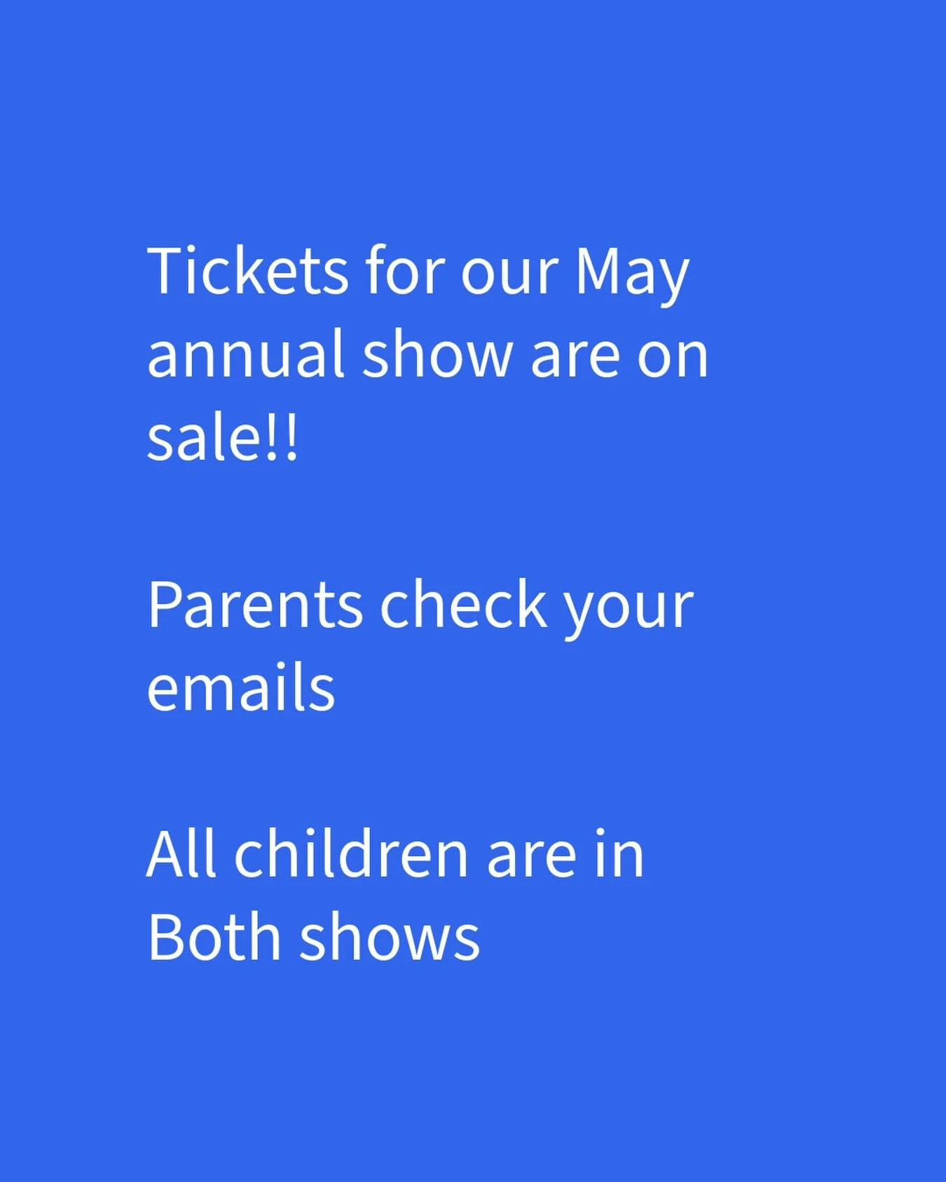 Tickets are now booking for our celebration of dance in May 

Link has been emailed to all parents 

Feeling excited !!! 

#marlow #dance #celebrate #theatre