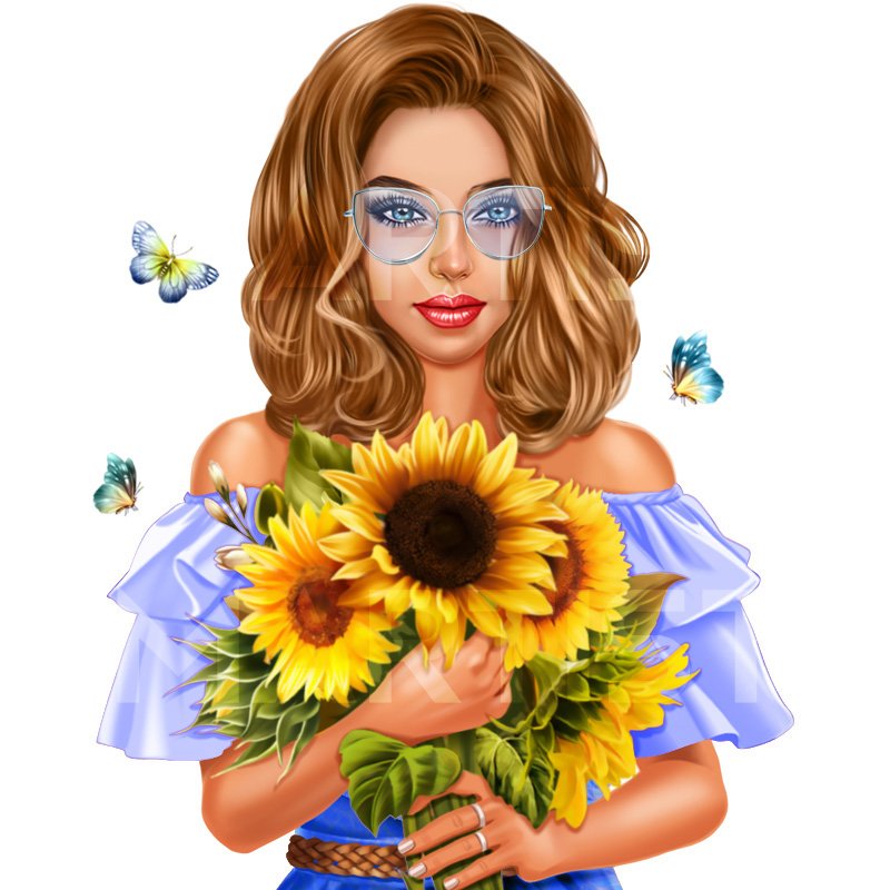 Janie and Sunflowers (FM)