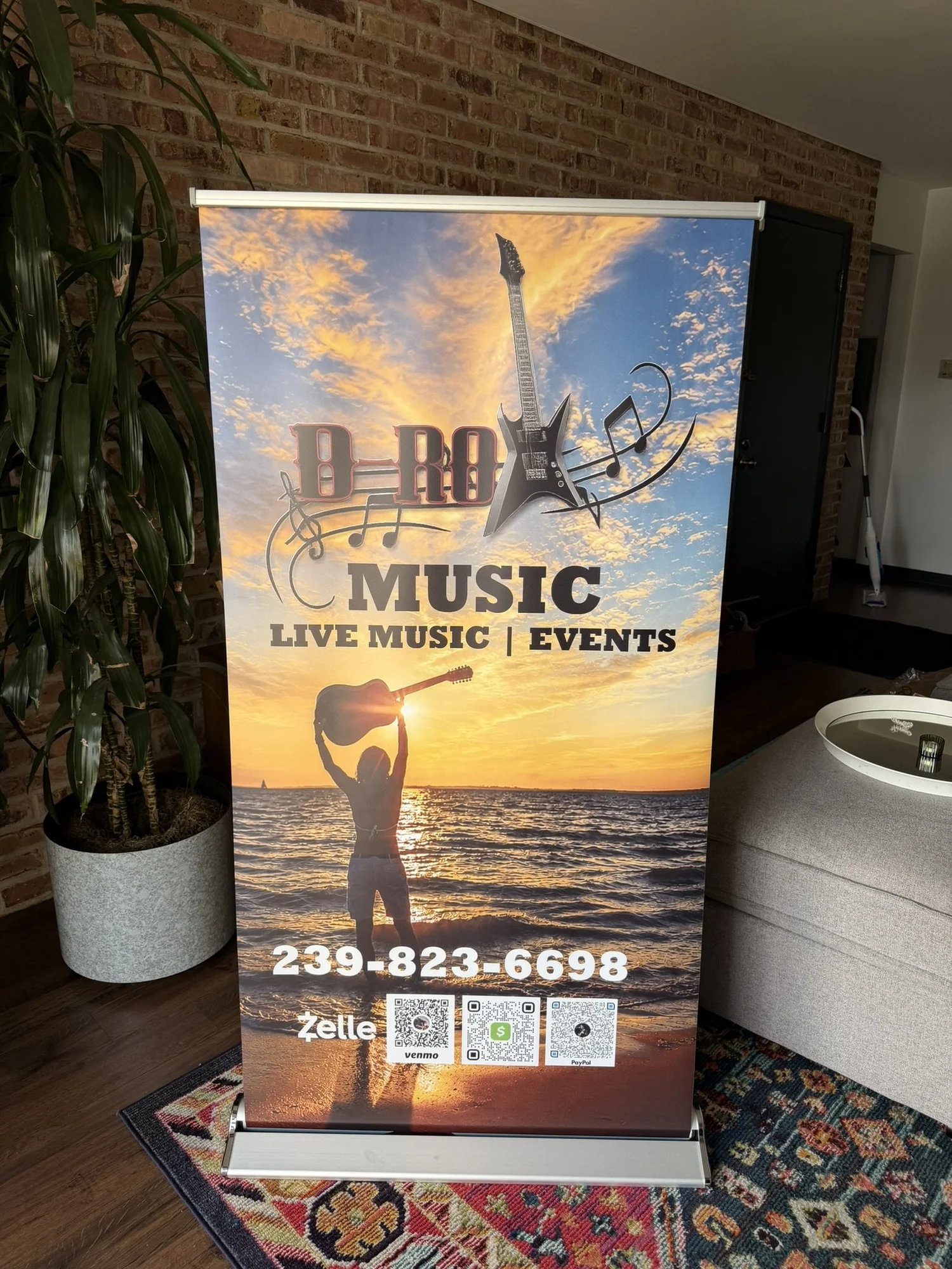 Custom music event banner