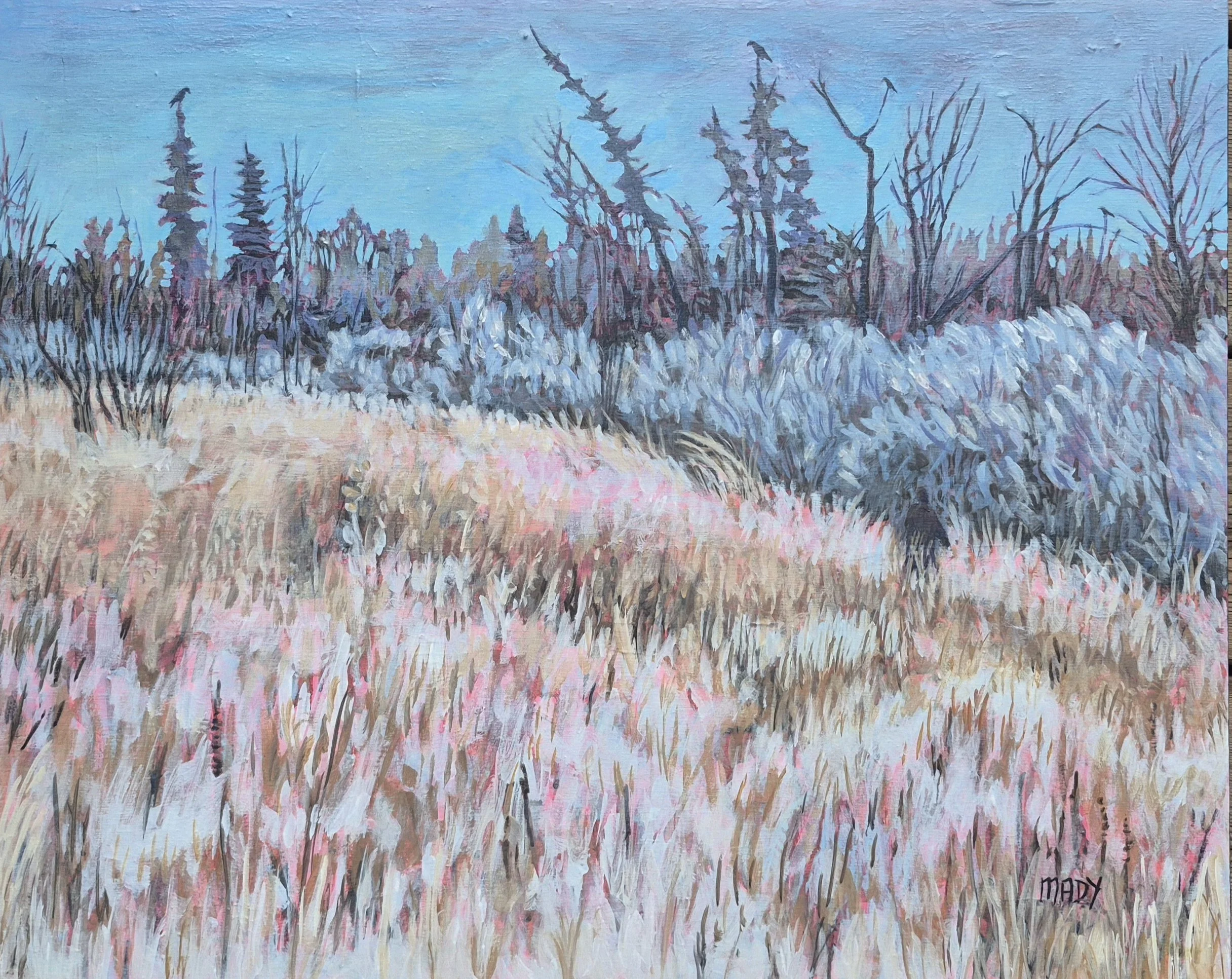 Enticing The Ravens 16x20  