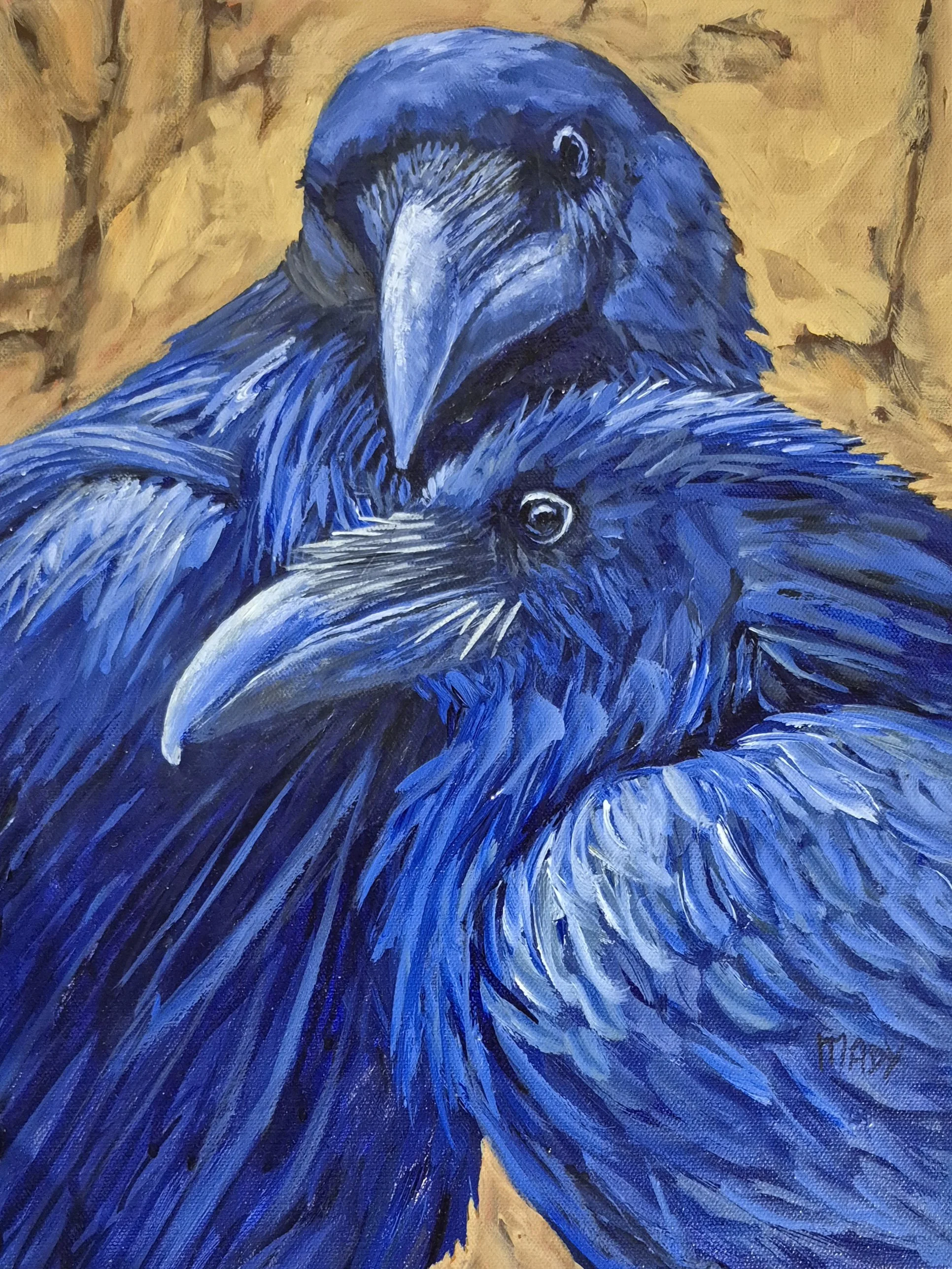 Just Being Close  12x16