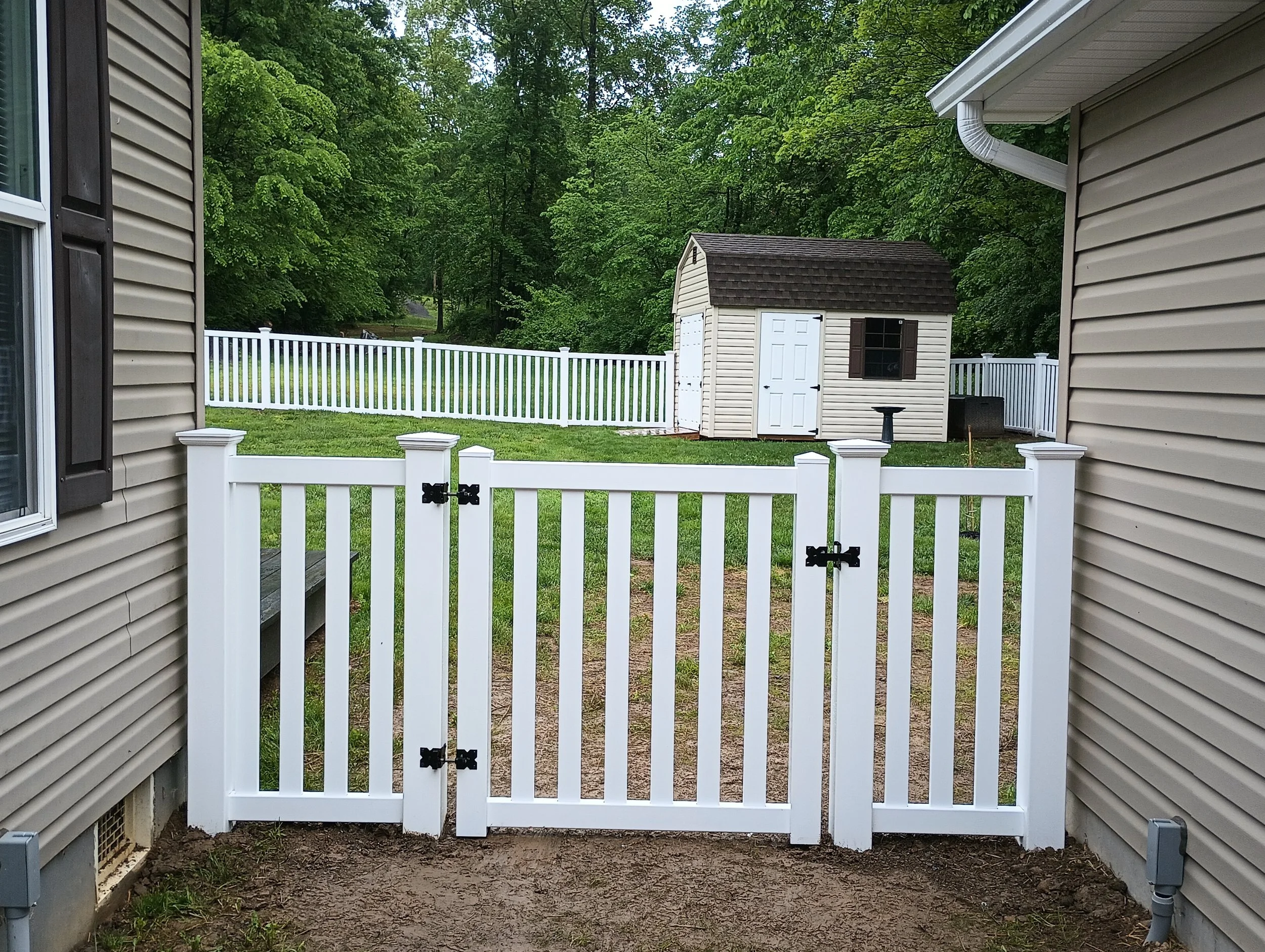 Custom Gate installation between house and garage
