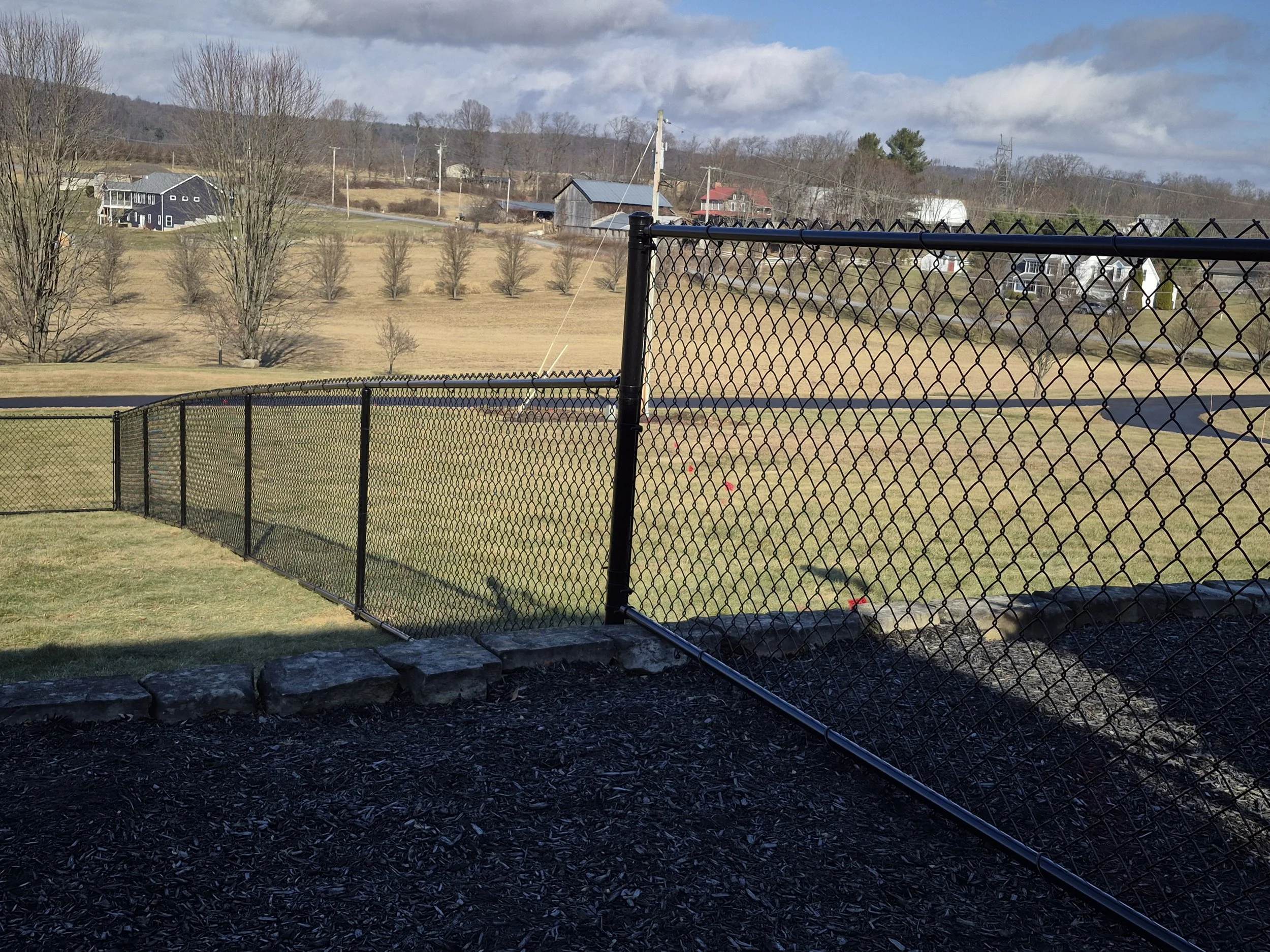 Chainlink fencing installation for pet safety